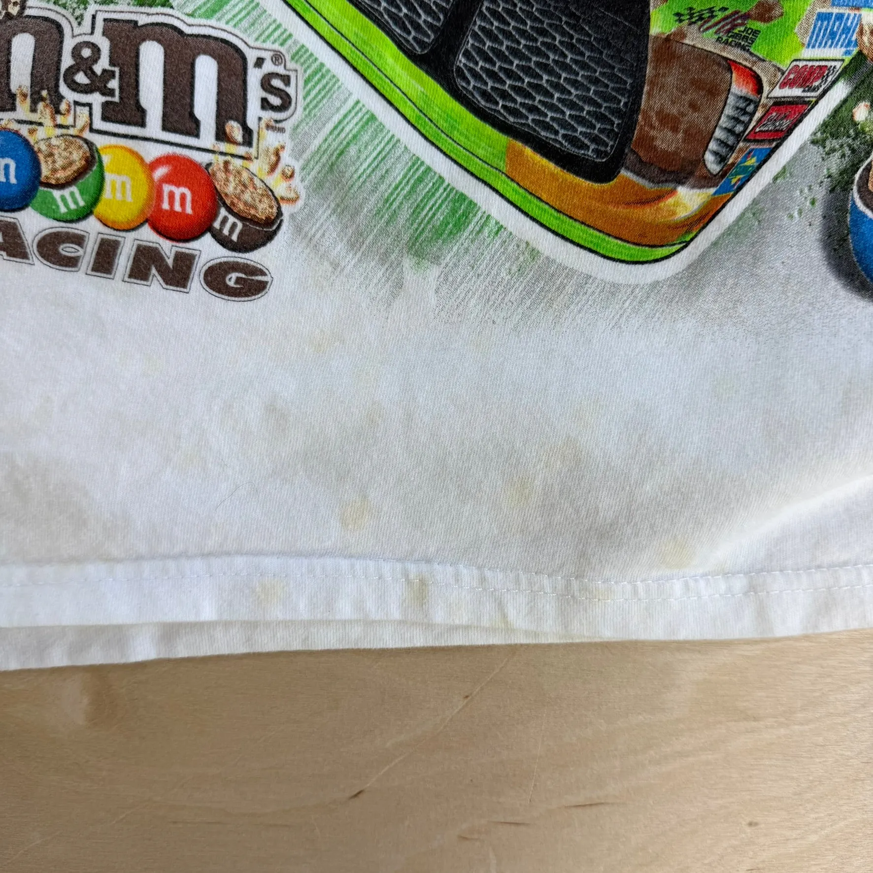 J- Vintage Nascar Kyle Busch M&M Car Graphic Tee - L sold by HG Vintage product image thumbnail 4