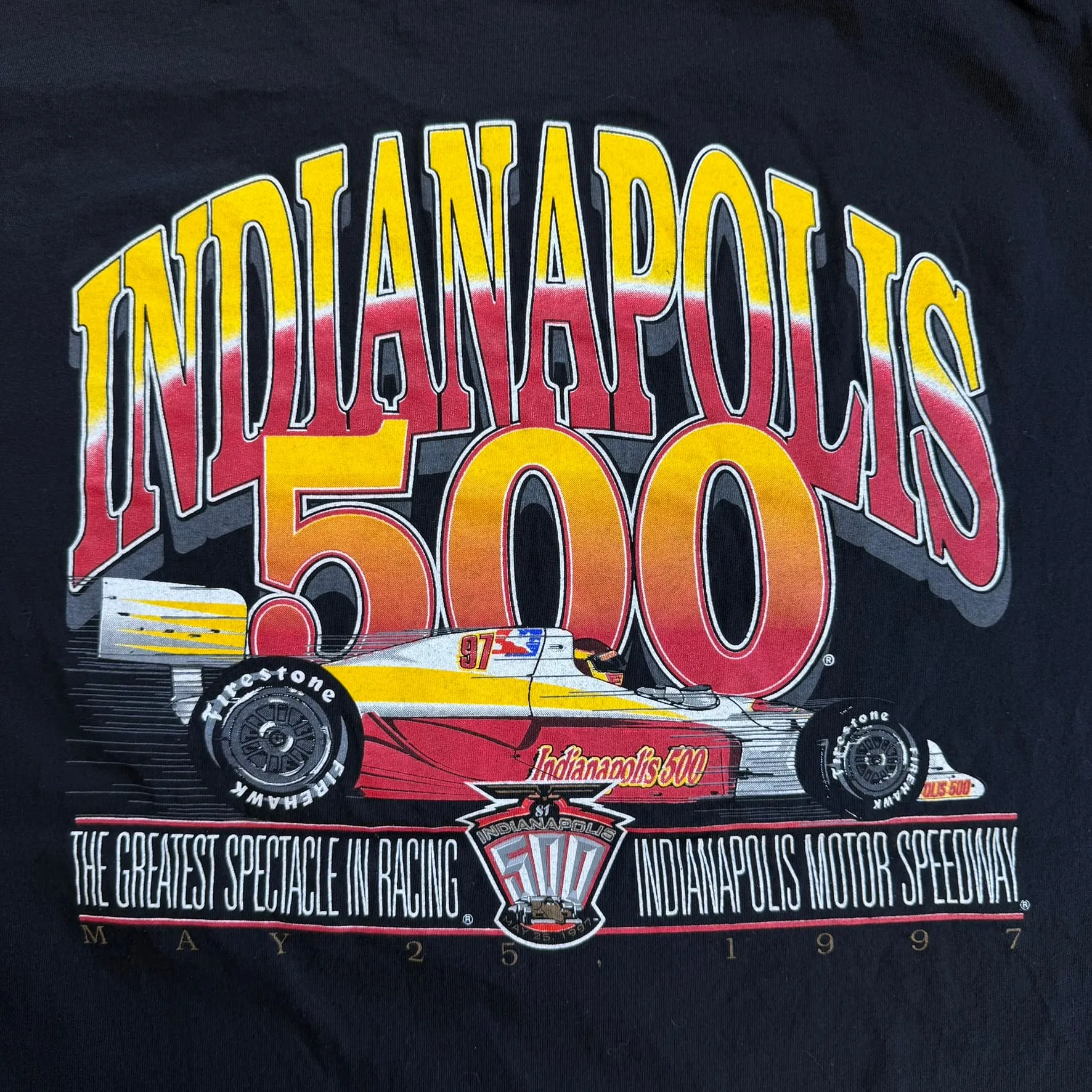 J- Vintage '97 Indianapolis Indy 500 Made In USA Long Sleeve Tee - XL sold by HG Vintage product image thumbnail 5