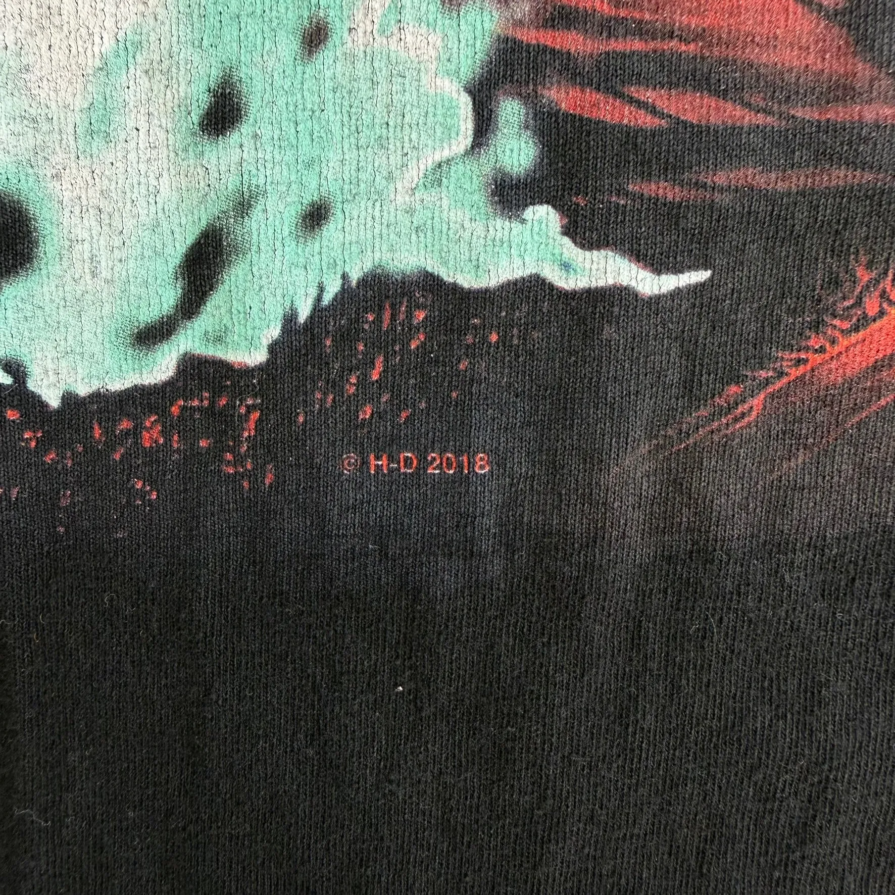 J- '18 Harley Davidson Augusta Maine Graphic Tee - XL sold by HG Vintage product image thumbnail 3