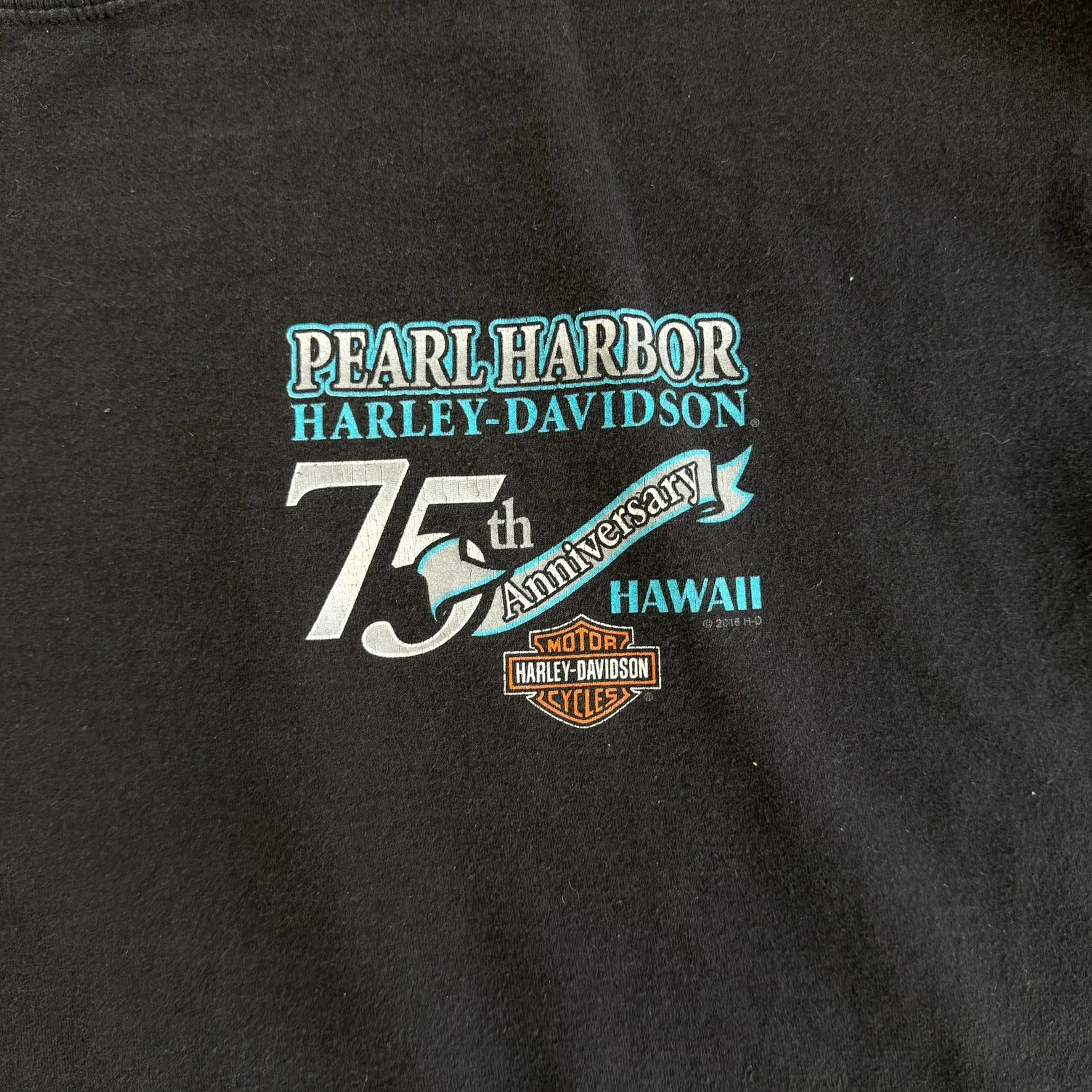 J- '16 Harley Davidson 75th Anniversary Pearl Harbor Graphic Tee - 2XL sold by HG Vintage product image thumbnail 2