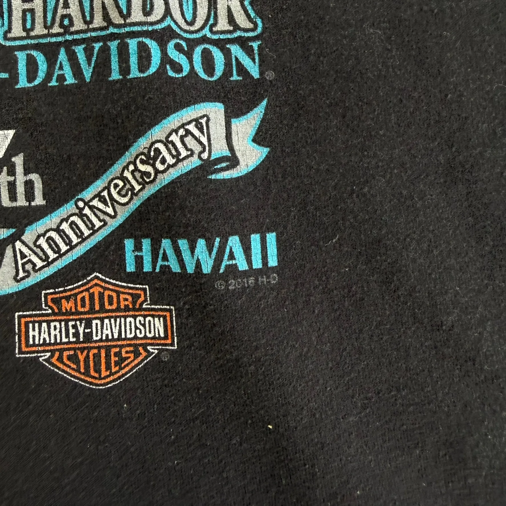 J- '16 Harley Davidson 75th Anniversary Pearl Harbor Graphic Tee - 2XL sold by HG Vintage product image thumbnail 5