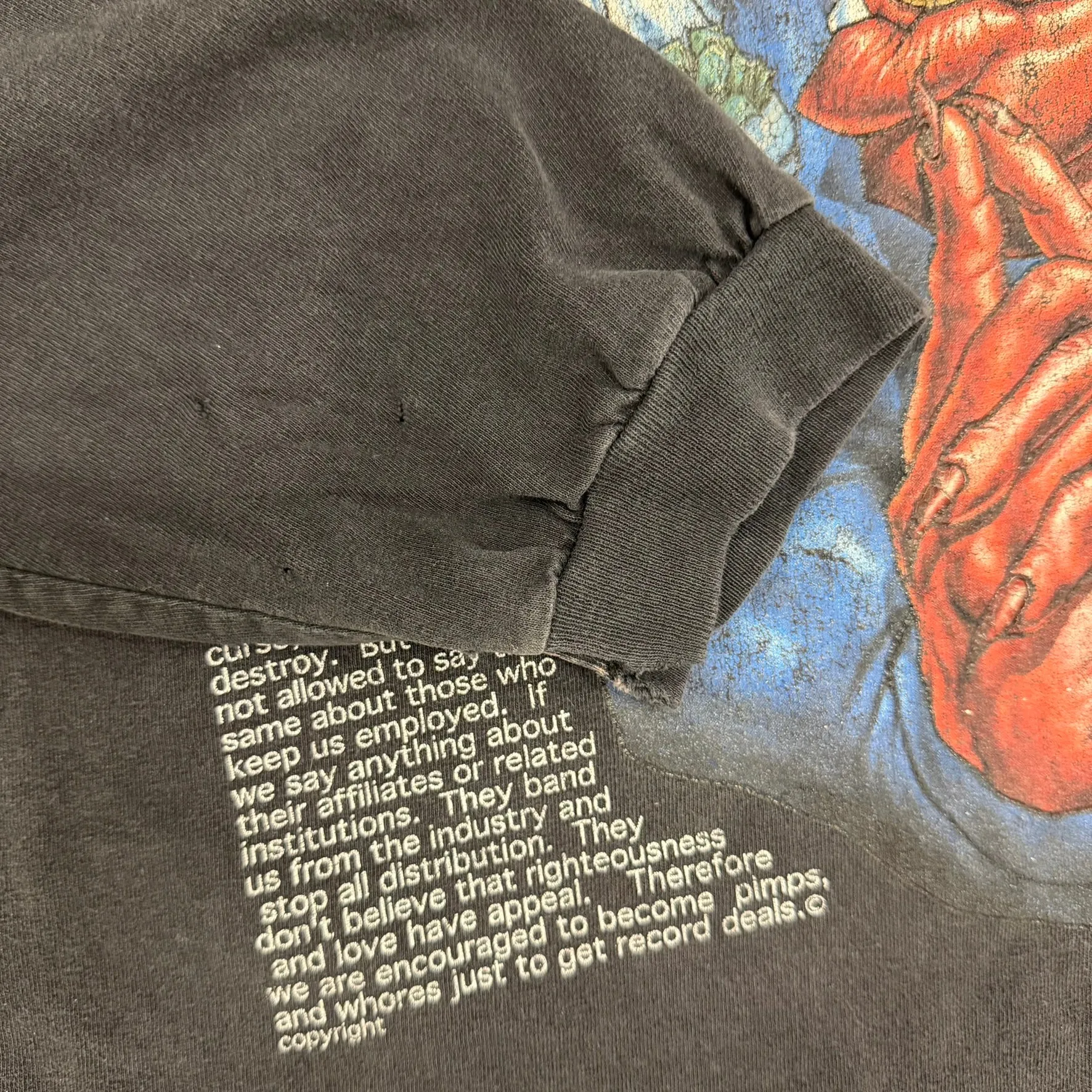 J- Vintage 90s Dalinkwent Hiphopcracy Graphic Long Sleeve Tee - XL sold by HG Vintage product image thumbnail 4