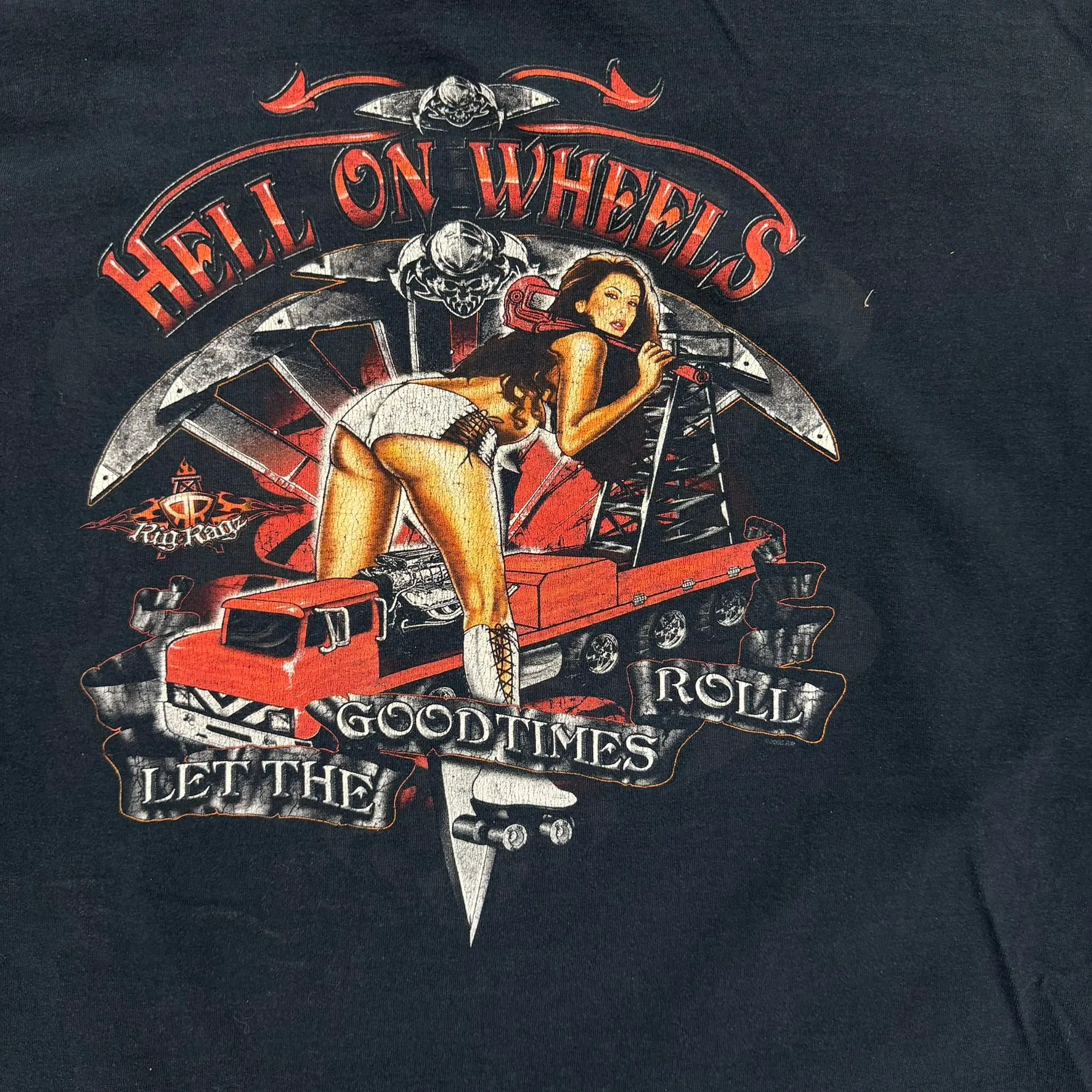 J- Vintage '08 Rigragz Hell On Wheels Graphic Long Sleeve Tee - 2XL sold by HG Vintage product image thumbnail 4