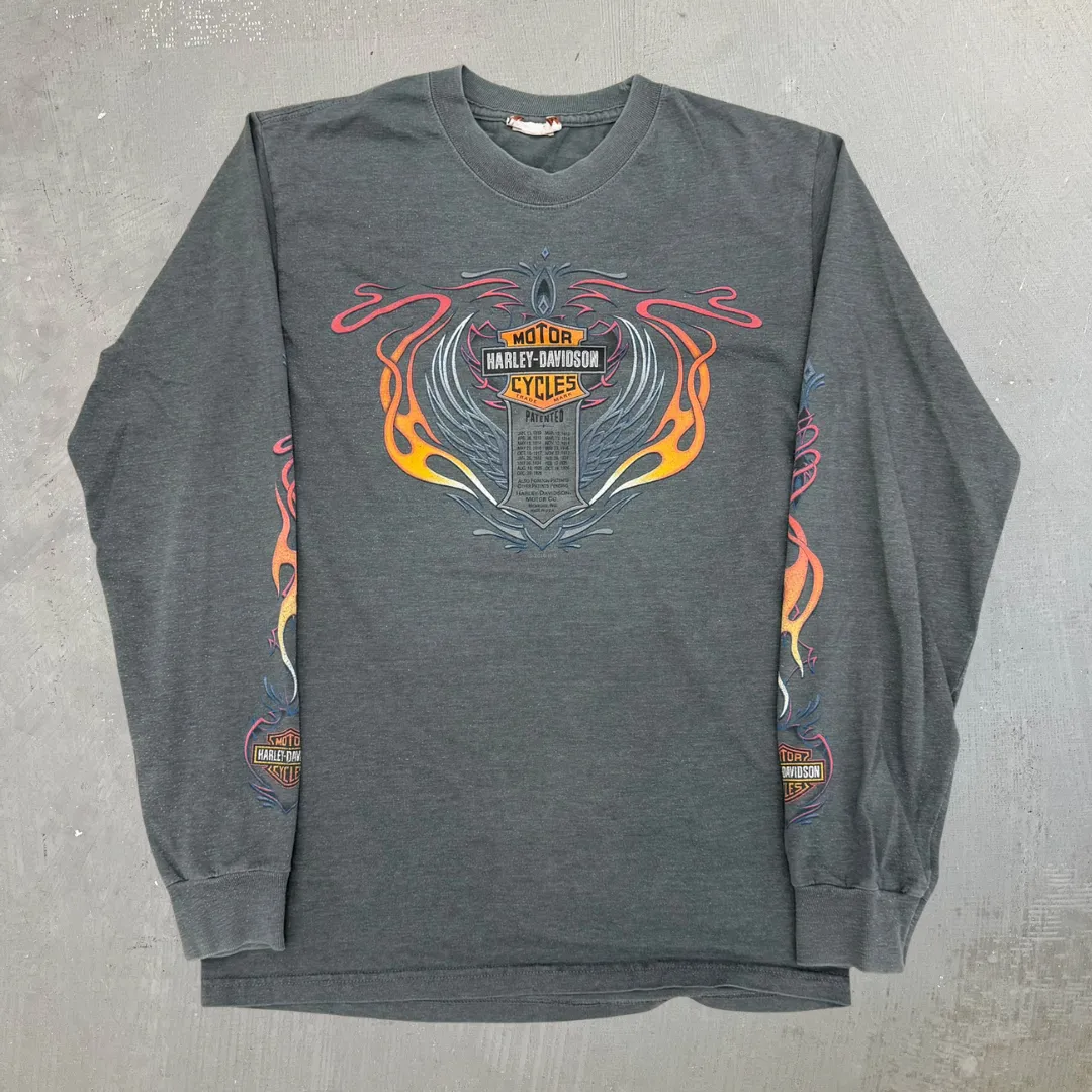 J- Vintage '10 Harley Davidson Twin Falls Idaho Snake Graphic Long Sleeve Tee - S sold by HG Vintage