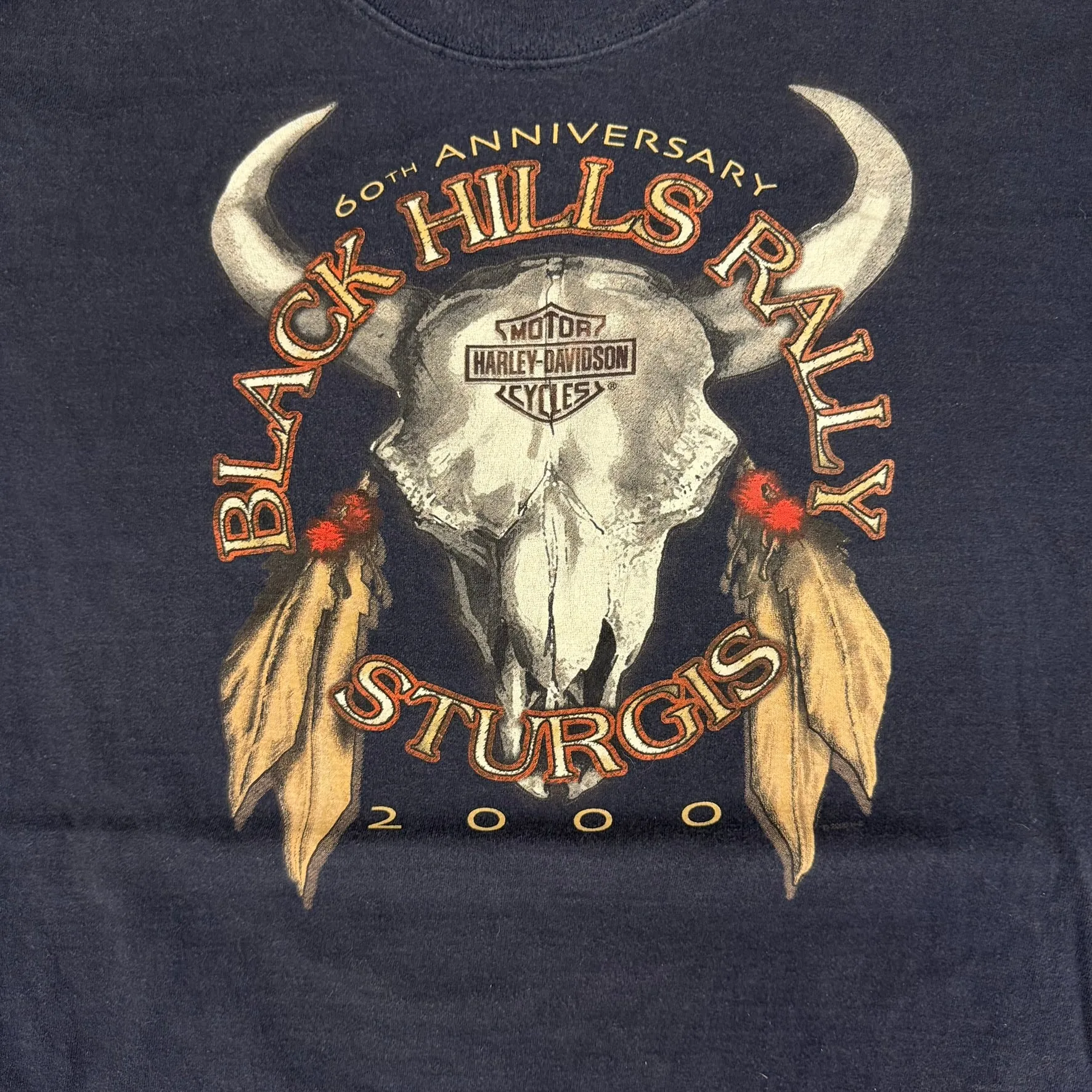 J- Vintage '00 Harley Davidson Sturgis Black Hills Rally Graphic Made In USA Long Sleeve Tee - XL sold by HG Vintage product image thumbnail 2