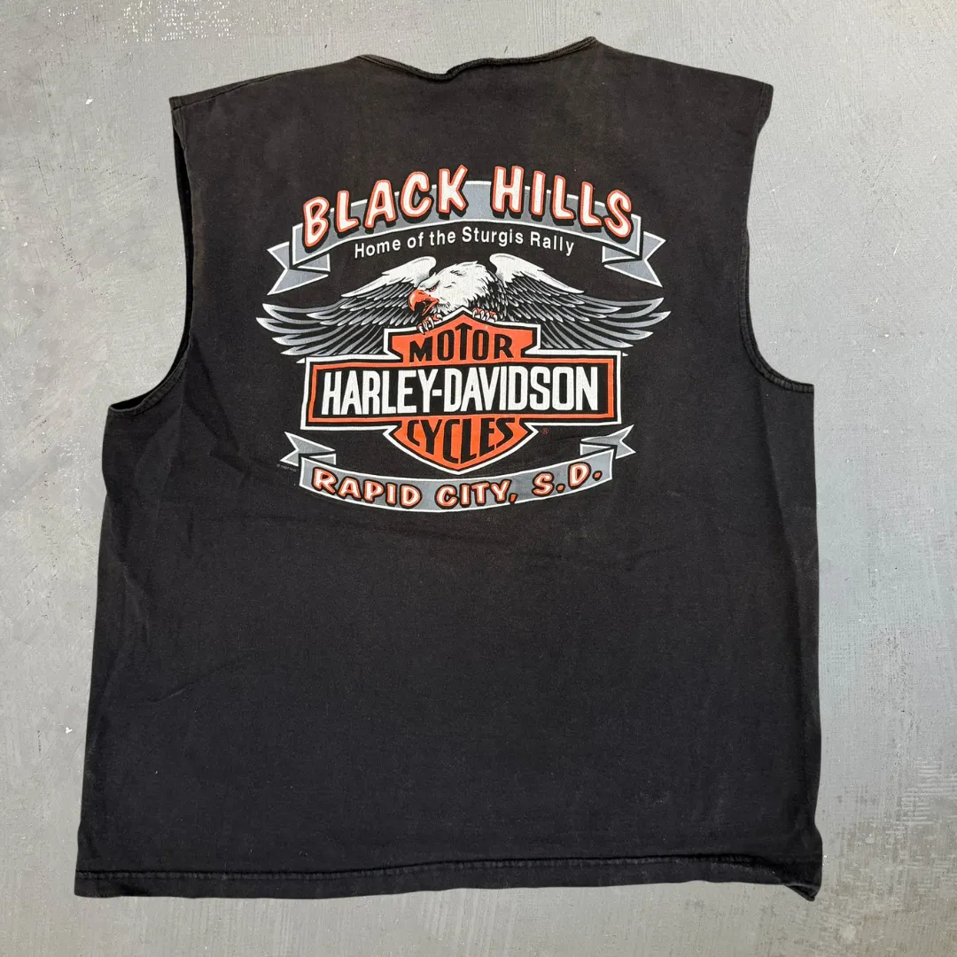 J- Vintage '97 Harley Davidson Sturgis Black Hills Rally Made In USA Tank Top - XL sold by HG Vintage product image thumbnail 4