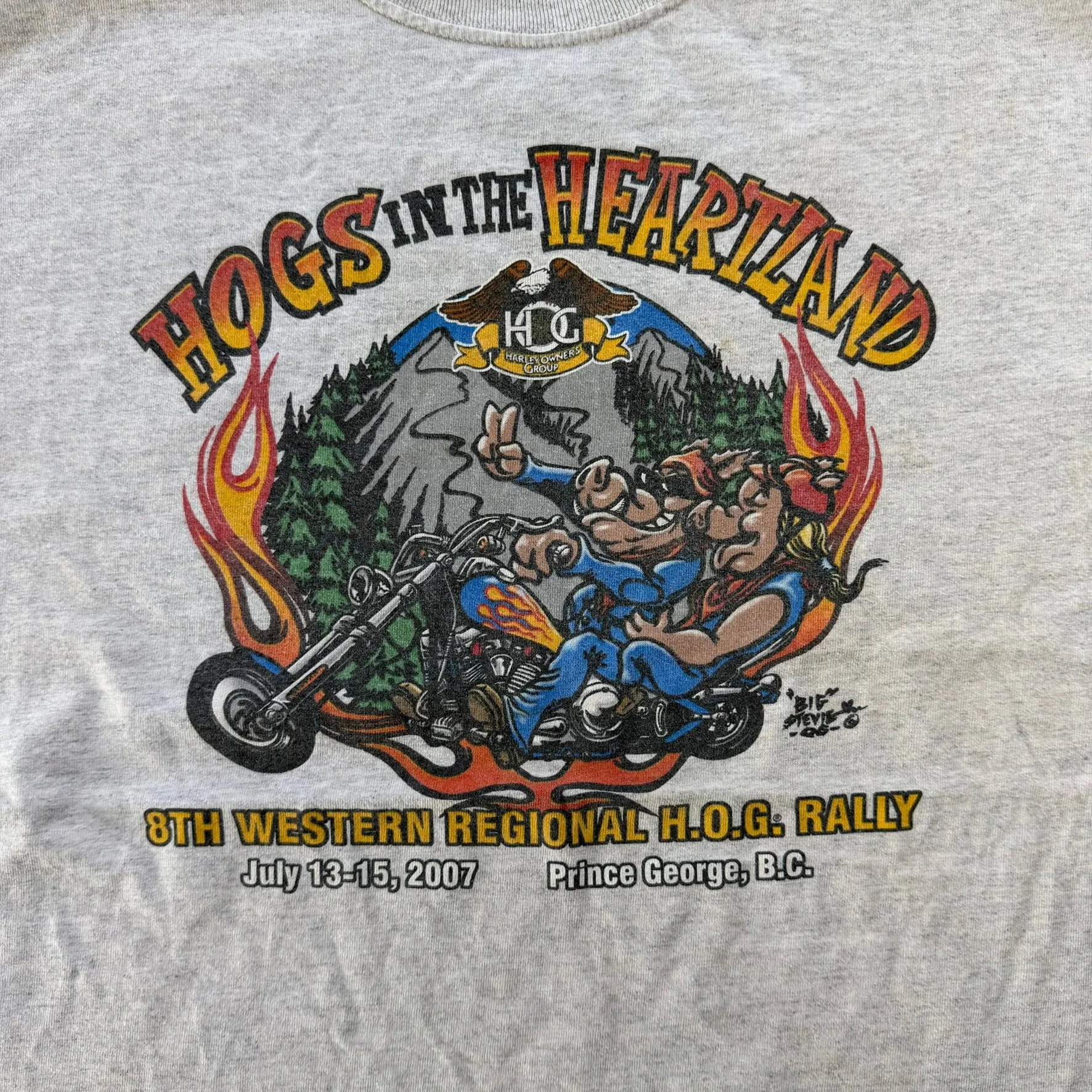 J- Vintage '07 Harley Davidson Owner Group Prince George Rally Graphic Tee - XL sold by HG Vintage product image thumbnail 2