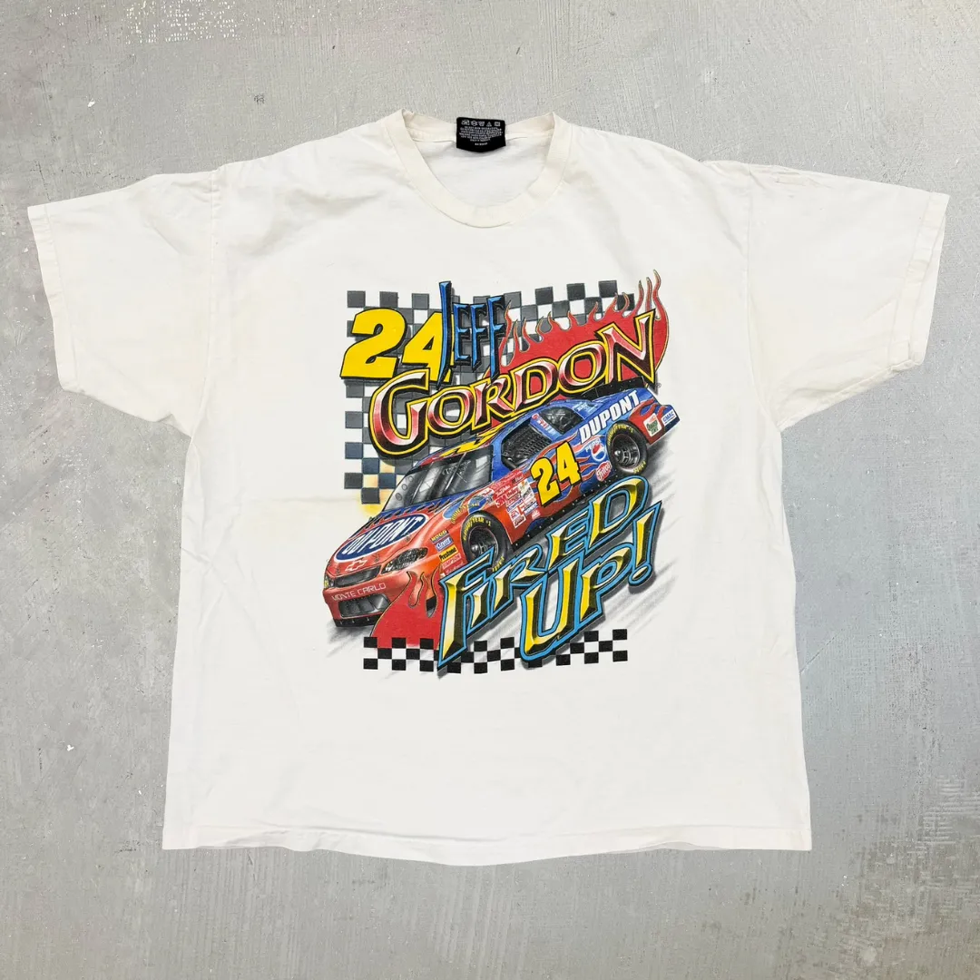 J- Vintage '01 Nascar Jeff Gordon Car Graphic Tee - L sold by HG Vintage