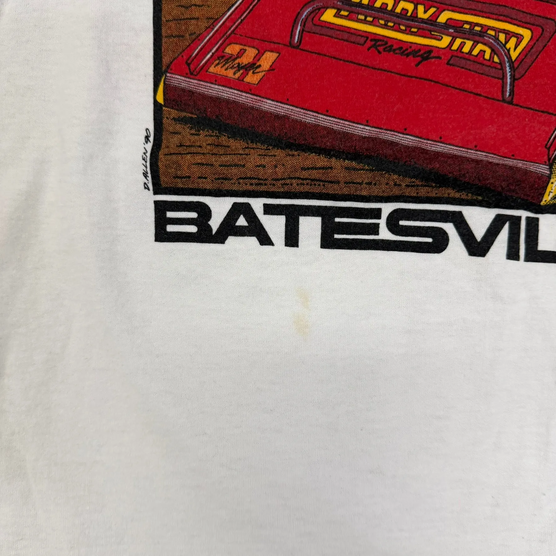 J- Vintage '90 Billy Moyer Car Graphic Single Stitch Tee - L sold by HG Vintage product image thumbnail 3