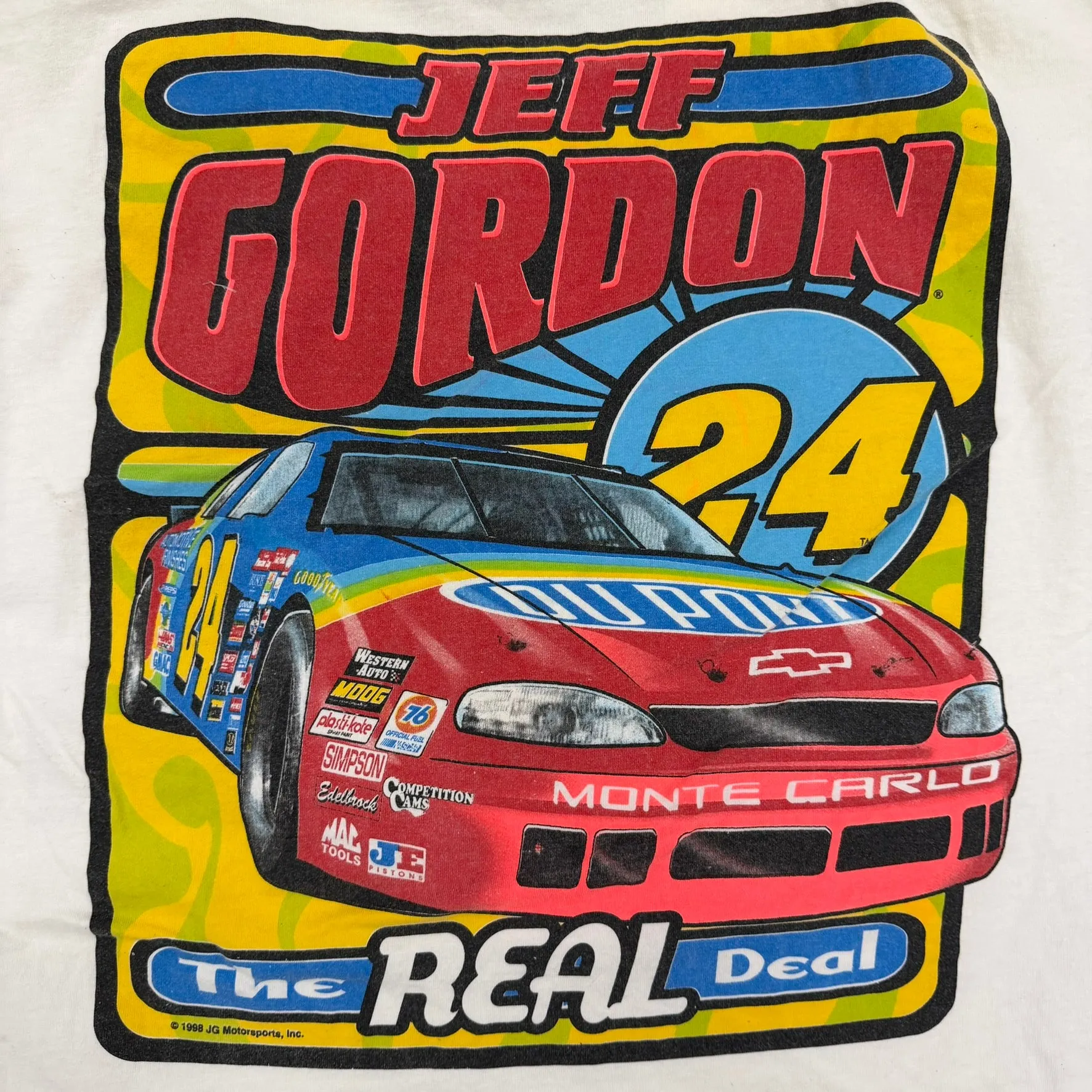 J- Vintage '98 Nascar Jeff Gordon The Real Deal Graphic Tee - XL sold by HG Vintage product image thumbnail 4