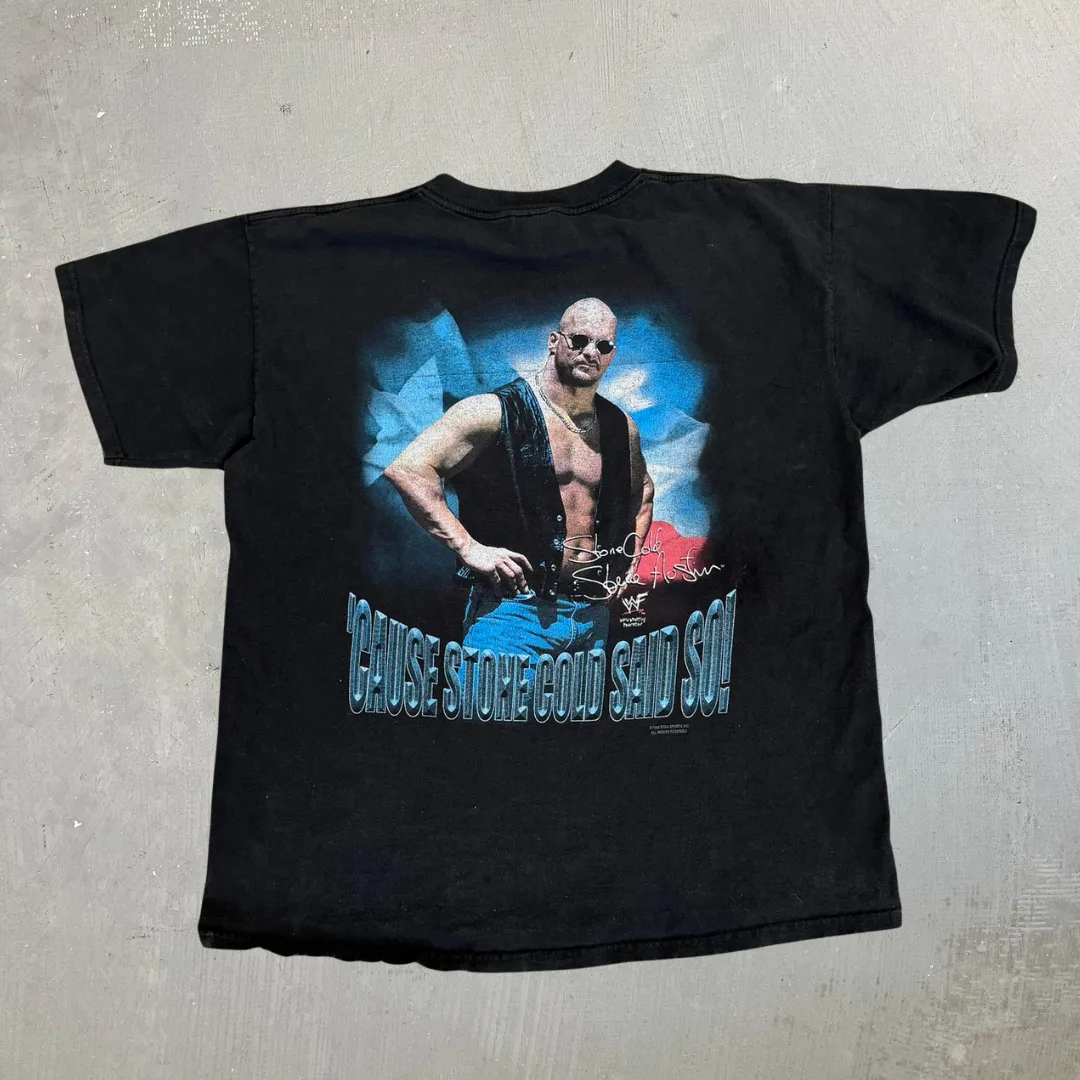 J- Vintage '98 WWE Stone Cold University Graphic & Picture Tee - XL sold by HG Vintage product image thumbnail 3