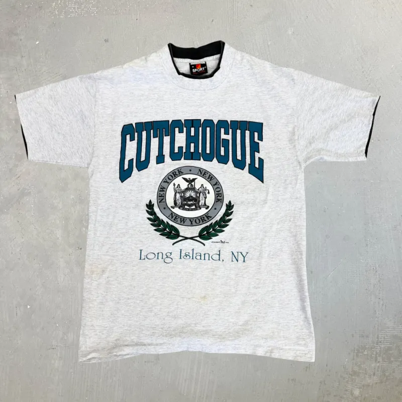 J- Vintage '92 Cutchogue Long Island New York Made In USA Single Stitch Tee - M made by HG Vintage