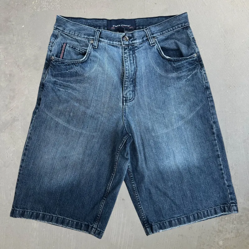 J- Vintage Phat Farm Back Pocket Embroidery Jorts - W34 made by HG Vintage