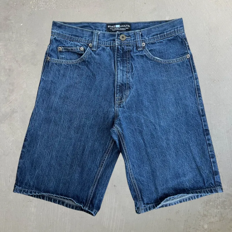 J- Vintage Ecko Unlimited Embroidered Back Pocket Jorts - W32 made by HG Vintage