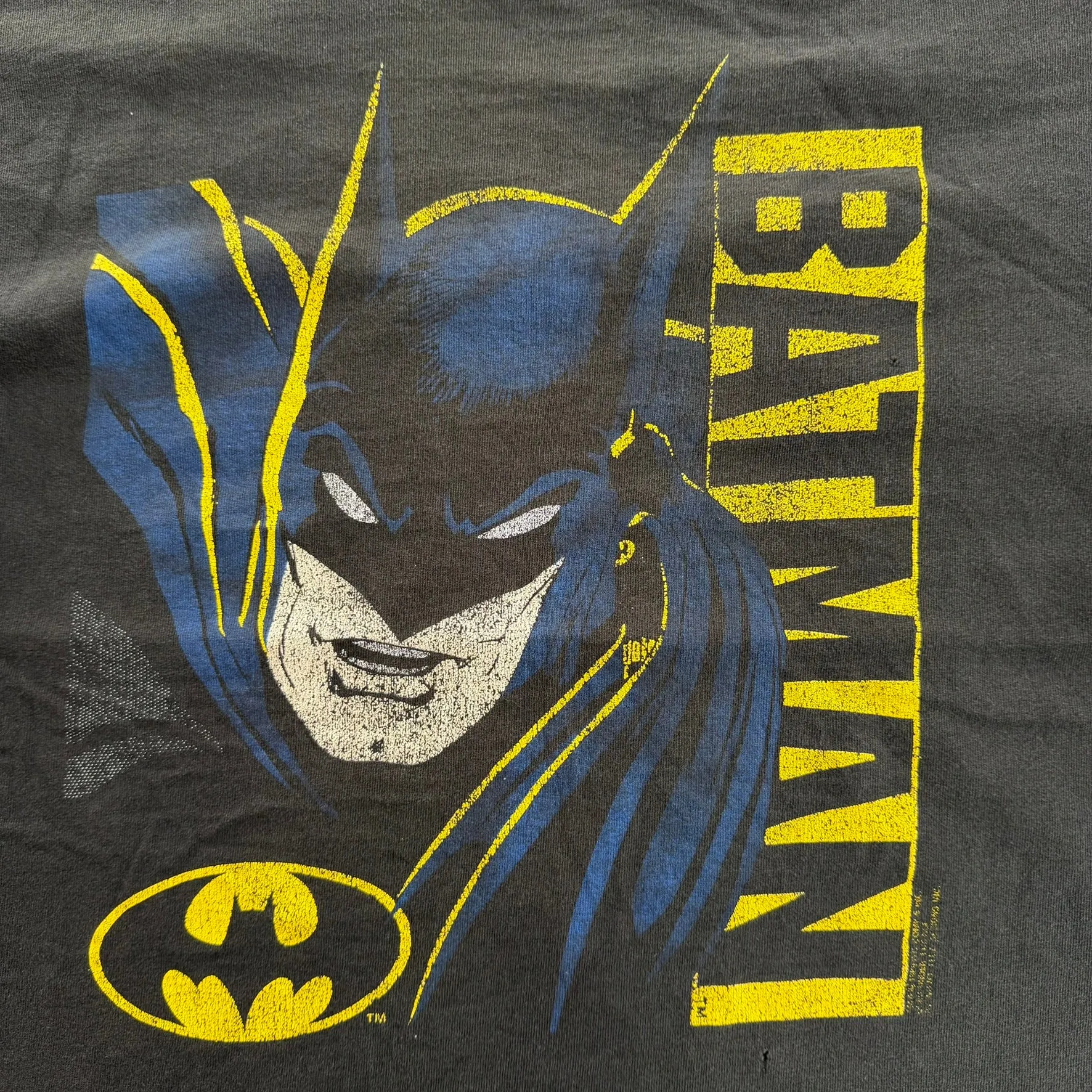 J- Vintage '89 DC Comics Batman Text & Graphic Single Stitch Tee - L sold by HG Vintage product image thumbnail 2