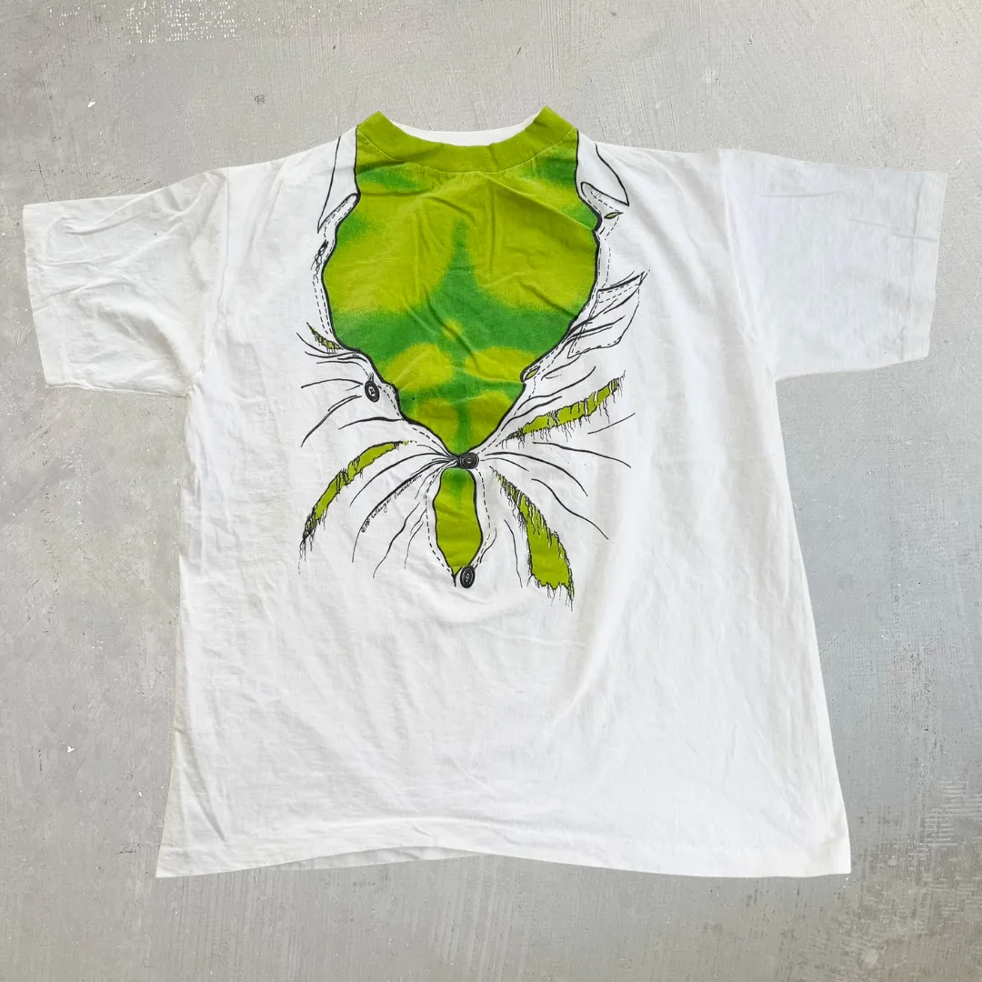 J- Vintage '80 Marvel Comics The Hulk Ripped Graphic Made In USA Single Stitch Tee - XL sold by HG Vintage