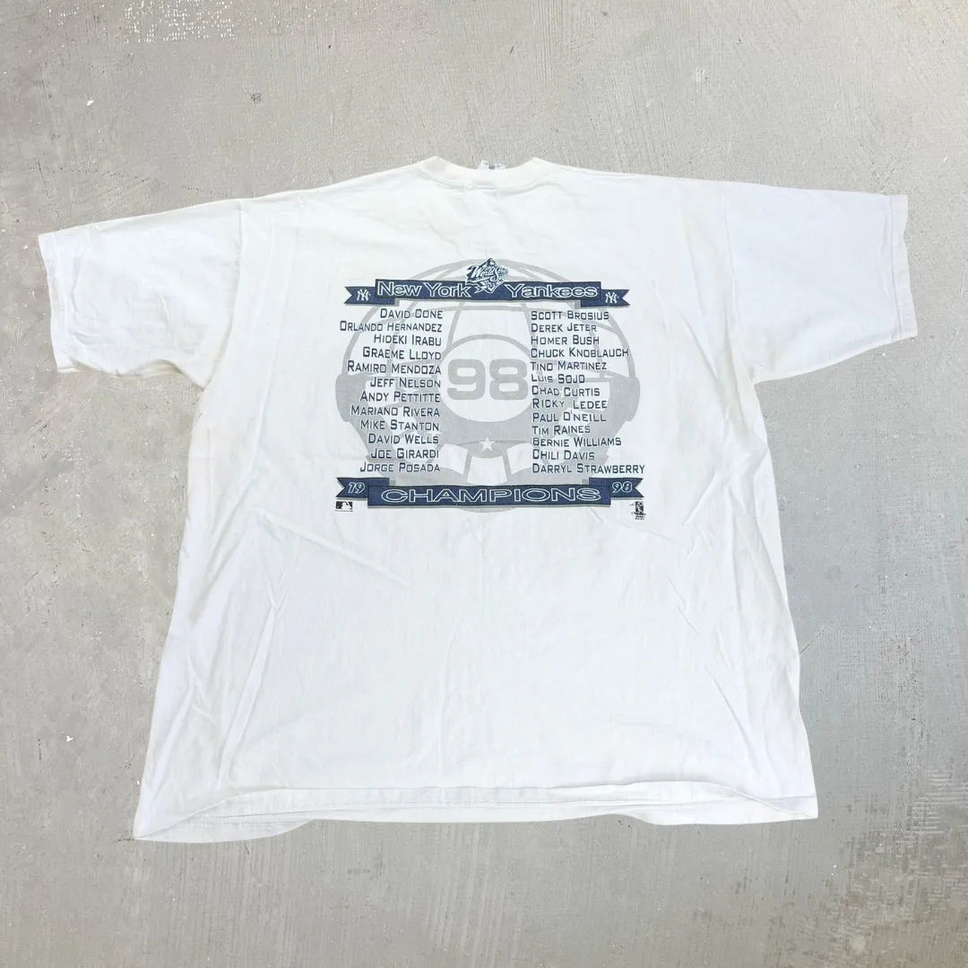 J- Vintage '98 New York Yankees MLB World Series Champions Cartoon Tee - 2XL sold by HG Vintage product image thumbnail 3