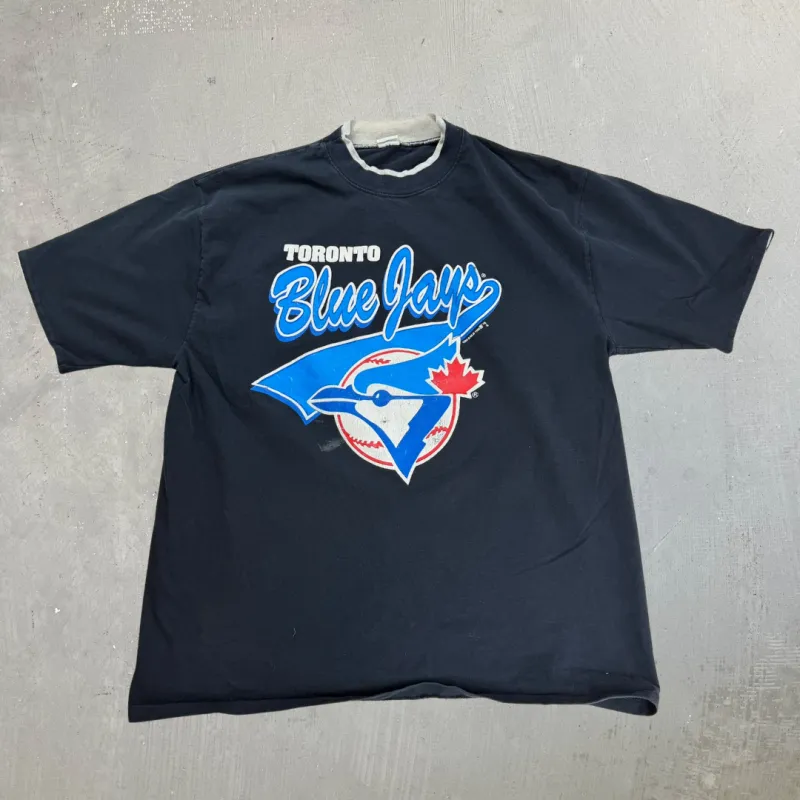 J- Vintage '92 Toronto Blue Jays MLB Single Stitch Tee - XL made by HG Vintage