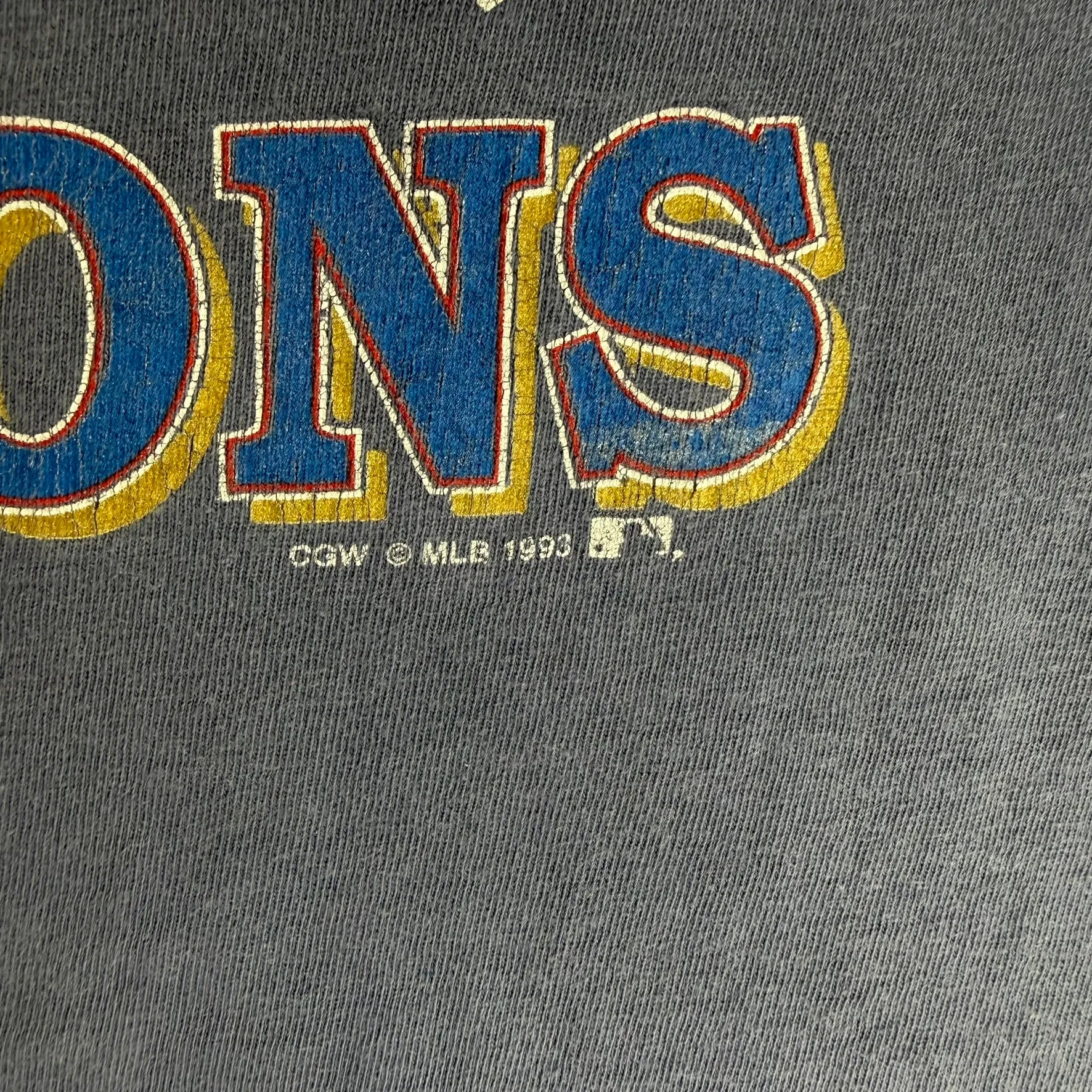 J- Vintage '93 Toronto Blue Jays World Series Champions MLB Single Stitch Tee - L sold by HG Vintage product image thumbnail 3