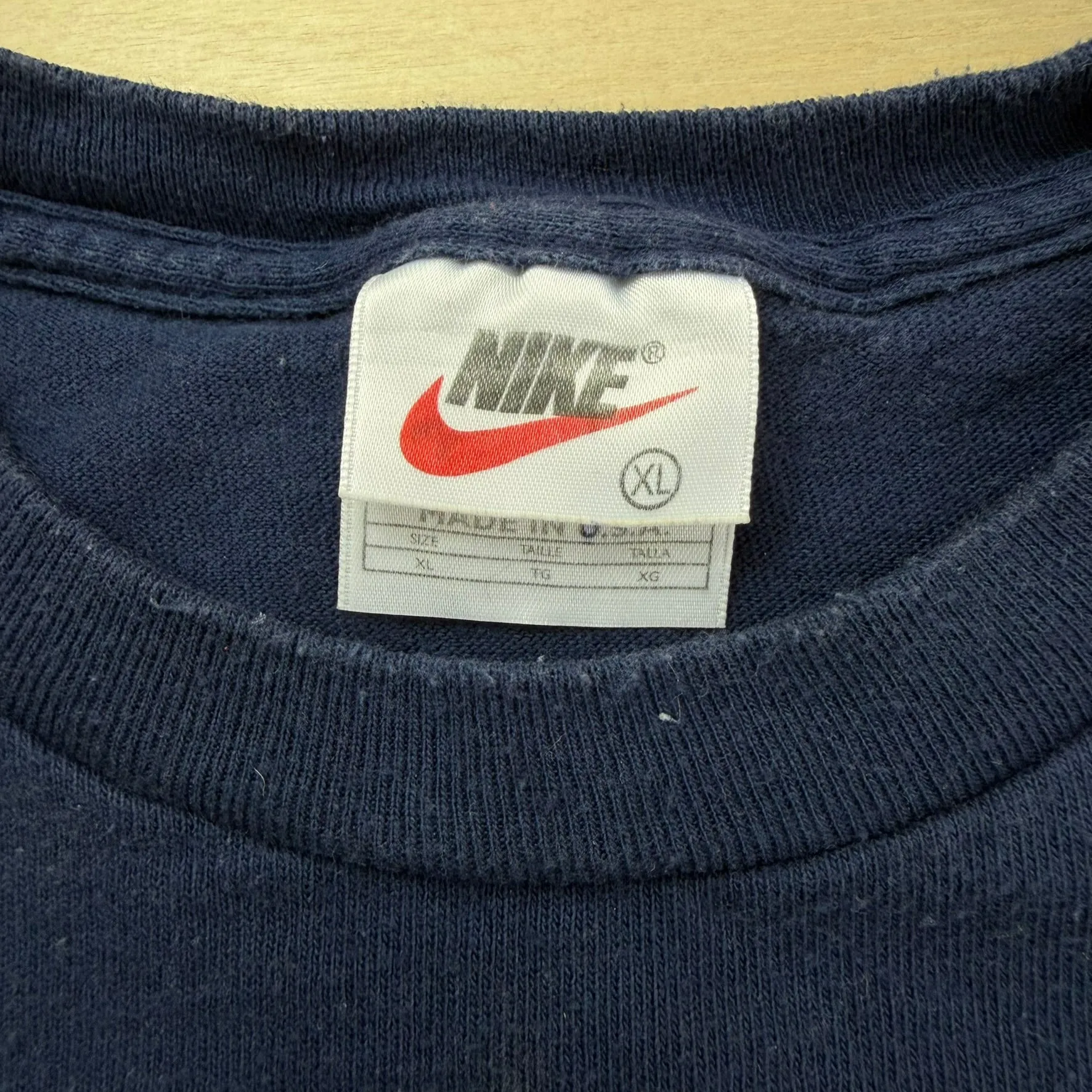 J- Vintage Nike University Of Michigan Embroidered Text Made In USA Tee - XL sold by HG Vintage product image thumbnail 3
