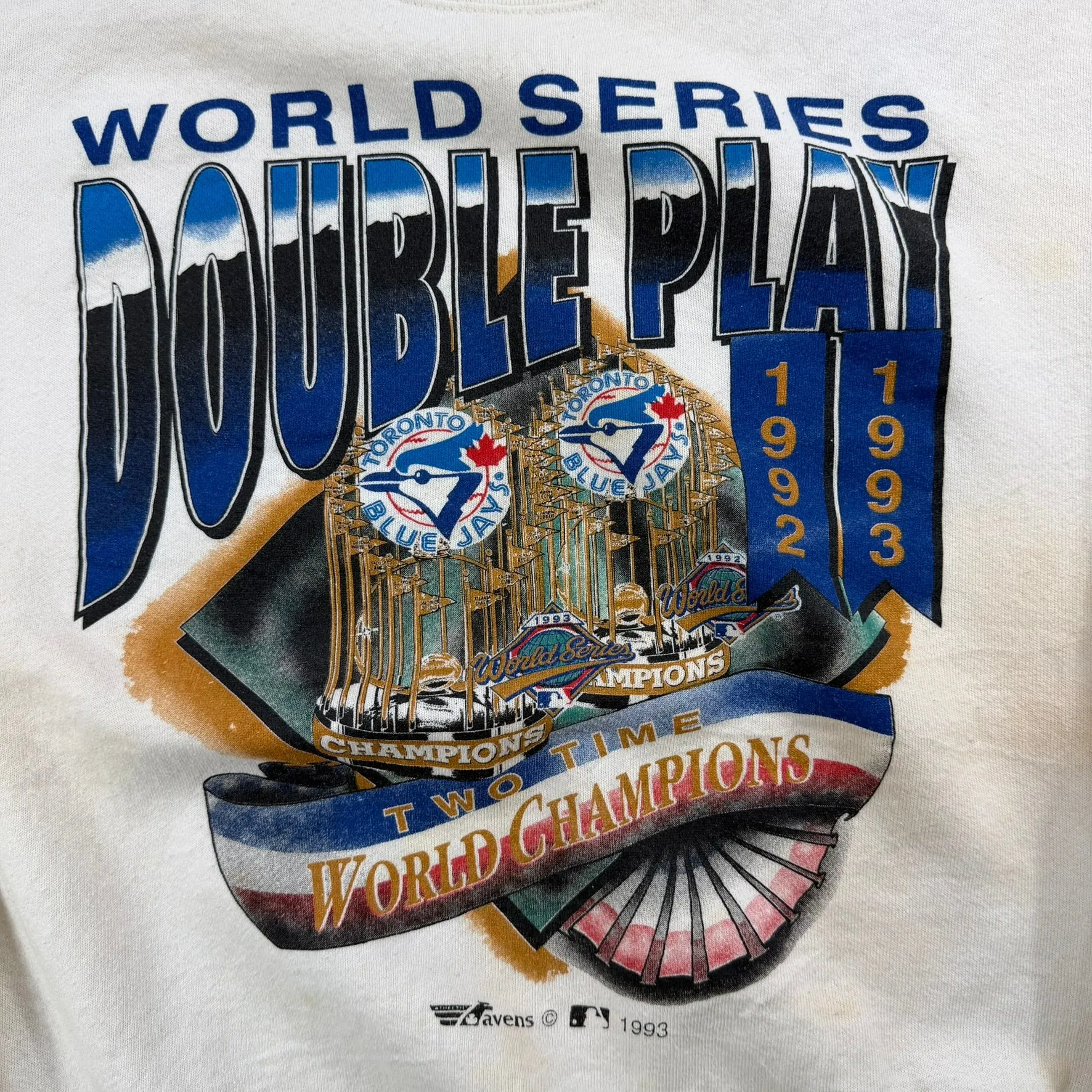 J- Vintage '93 Toronto Blue Jays Double Play World Champions MLB Crewneck - L sold by HG Vintage product image thumbnail 2