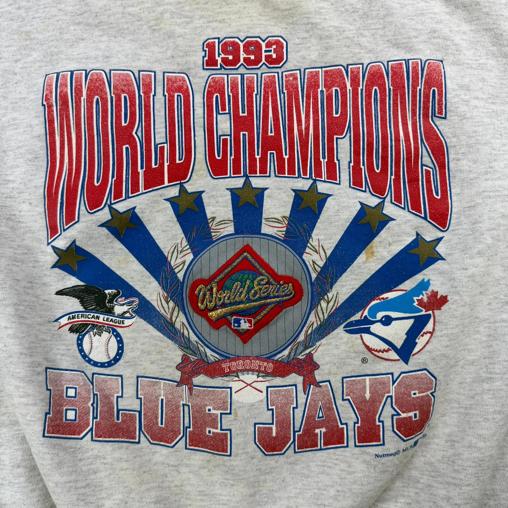 J- Vintage '93 Toronto Blue Jays World Champions MLB Crewneck - XL sold by HG Vintage product image thumbnail 2