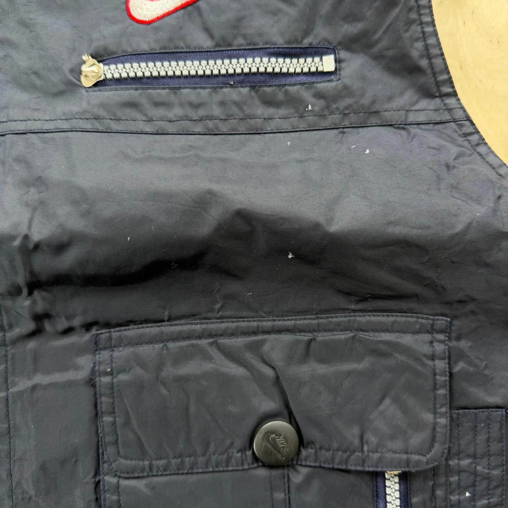 J- Vintage Nike Embroidered Swoosh Zip Up Vest - L sold by HG Vintage product image thumbnail 3