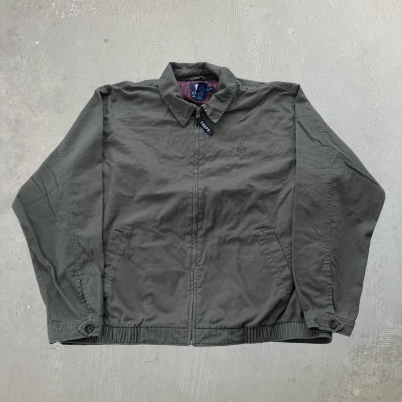 J- Vintage Chaps Ralph Lauren Olive Green Harrington Zip Up Jacket - XL made by HG Vintage