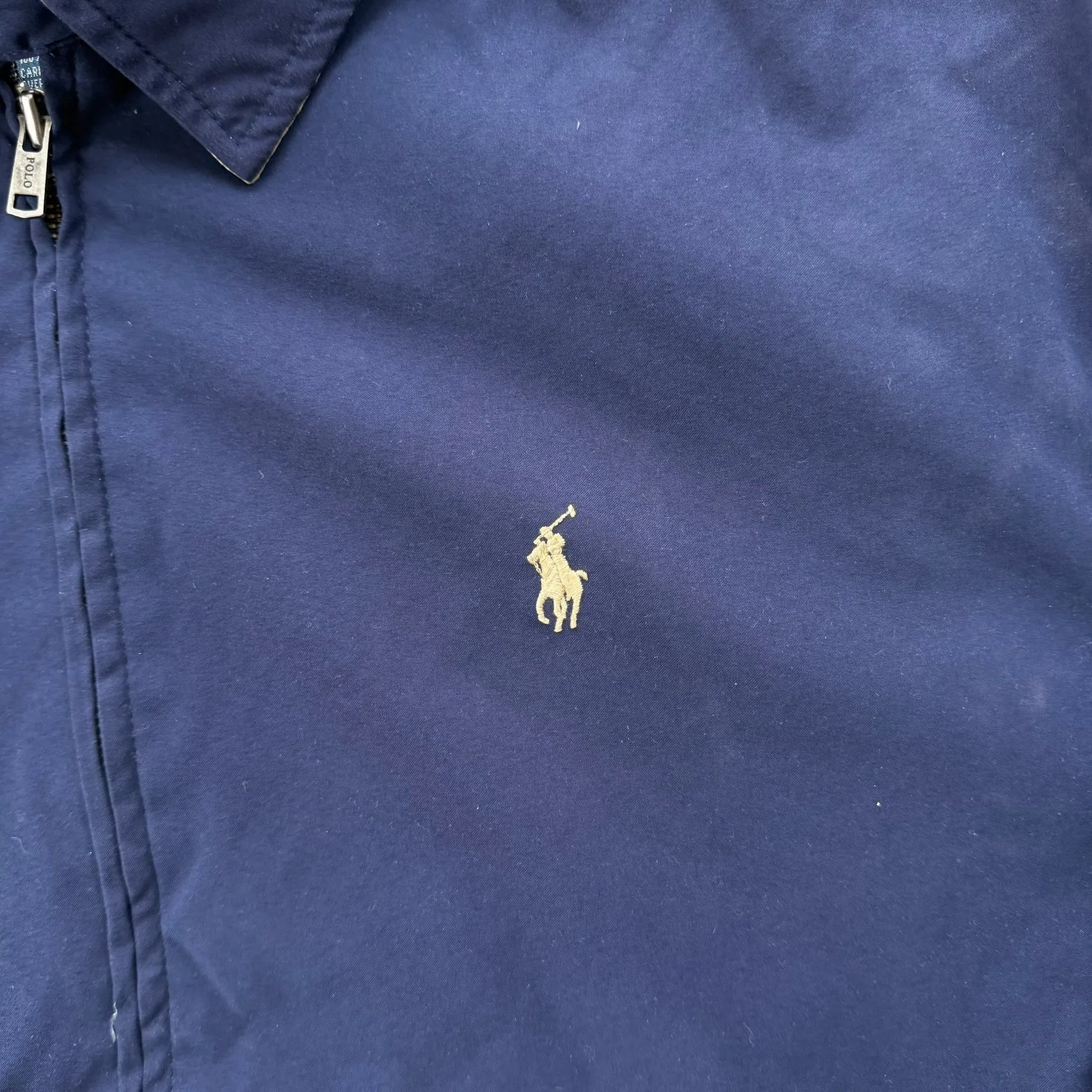 J- Vintage Polo Ralph Lauren Navy Harrington Zip Up Jacket - XL sold by HG Vintage product image thumbnail 2