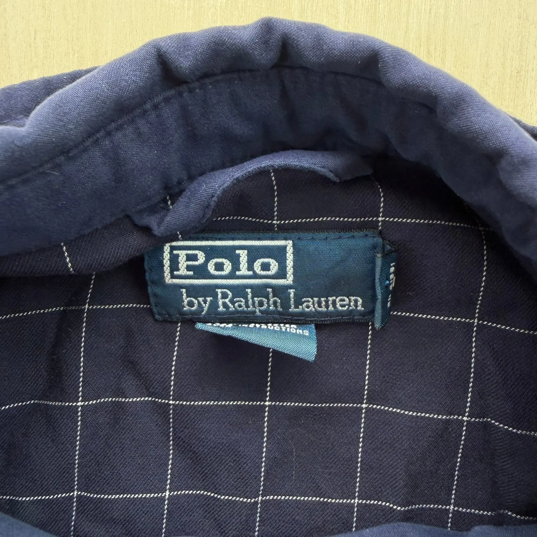 J- Vintage Polo Ralph Lauren Navy Harrington Zip Up Jacket - XL sold by HG Vintage product image thumbnail 3