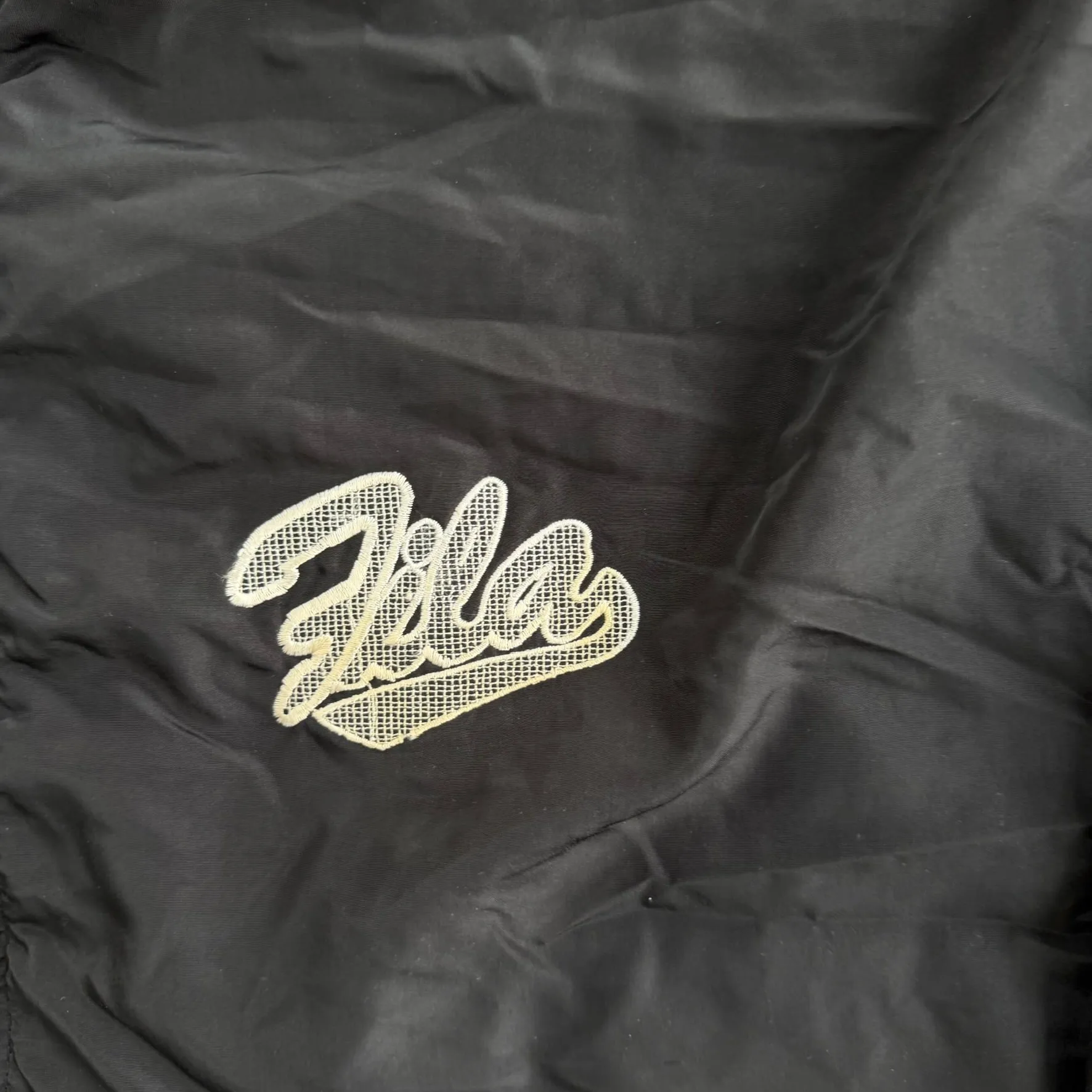 J- Vintage Fila Black Made In Italy Zip Up Windbreaker - XL sold by HG Vintage product image thumbnail 2