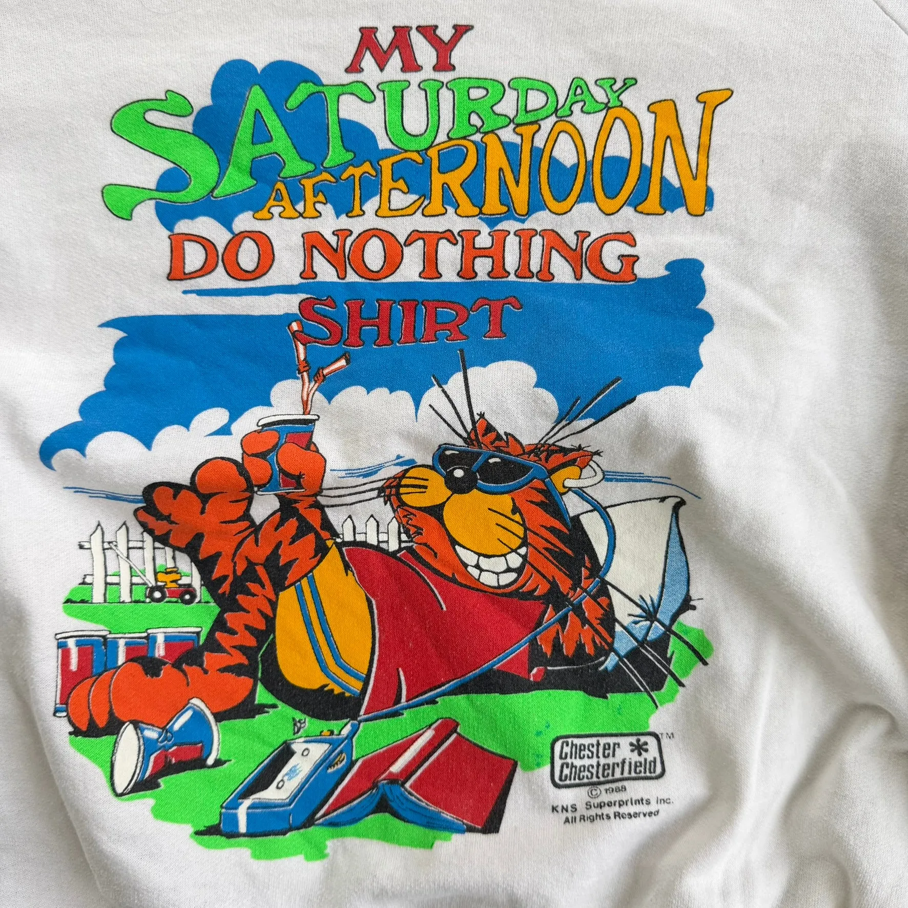 J- Vintage '88 Chester Chesterfield Saturday Do Nothing Shirt Crewneck - XL sold by HG Vintage product image thumbnail 2
