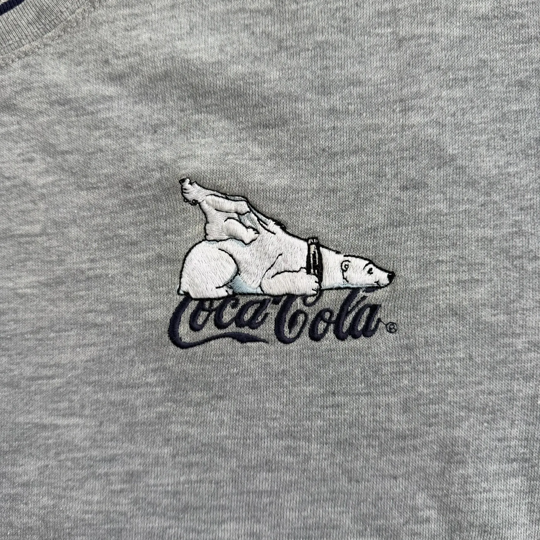 J- Vintage Coca Cola Embroidered Polar Bear & Text Crewneck - L sold by HG Vintage product image thumbnail 2