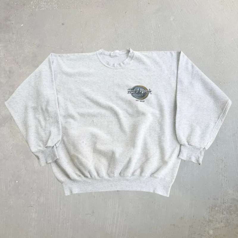 J- Vintage Hard Rock Cafe Key West Graphic Crewneck - XL made by Hard Rock Cafe
