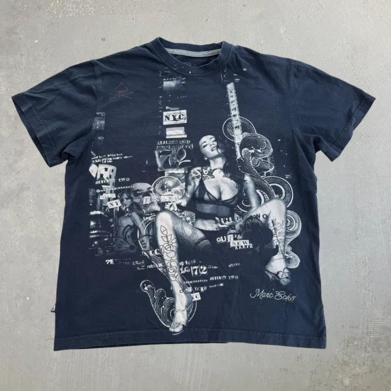 J- Vintage Marc Ecko NYC Tattooed Woman Graphic Tee - M made by HG Vintage