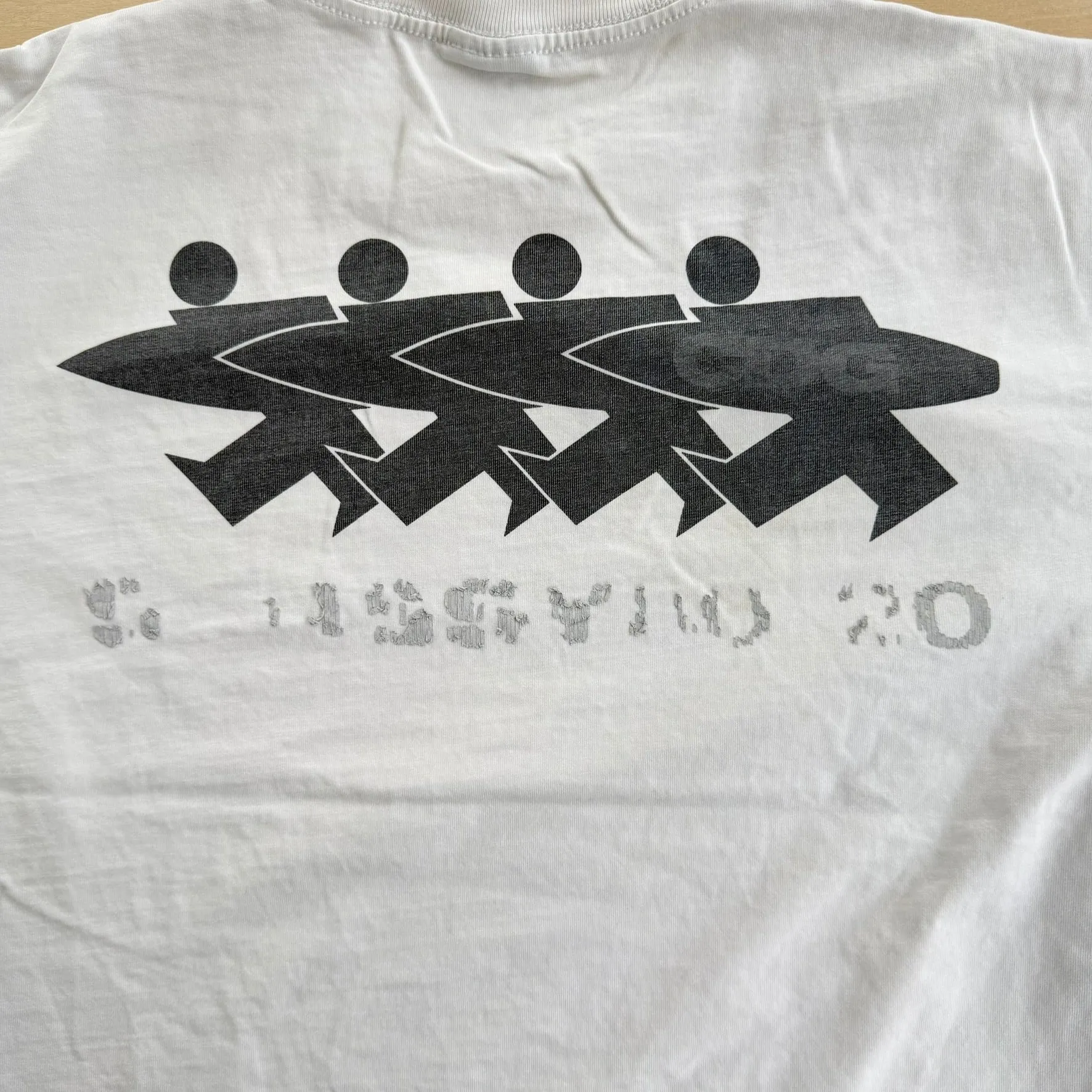 J- '20 Stussy CDG Surfman Graphic Made In USA Tee - L sold by HG Vintage product image thumbnail 4
