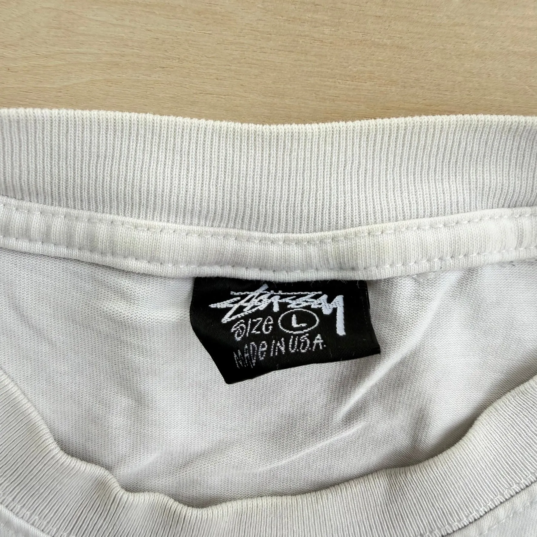 J- '20 Stussy CDG Surfman Graphic Made In USA Tee - L sold by HG Vintage product image thumbnail 5