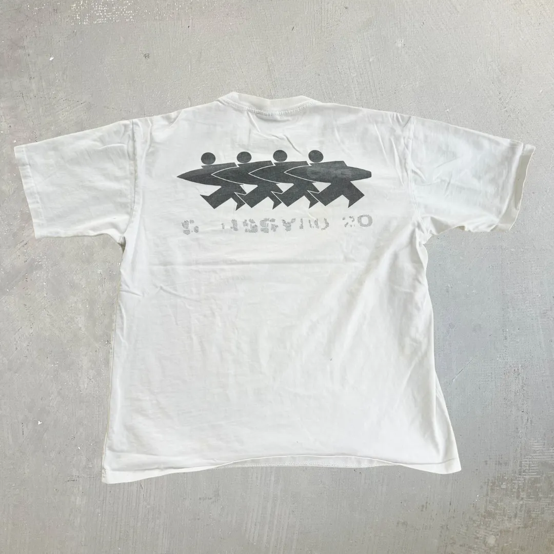 J- '20 Stussy CDG Surfman Graphic Made In USA Tee - L sold by HG Vintage product image thumbnail 3