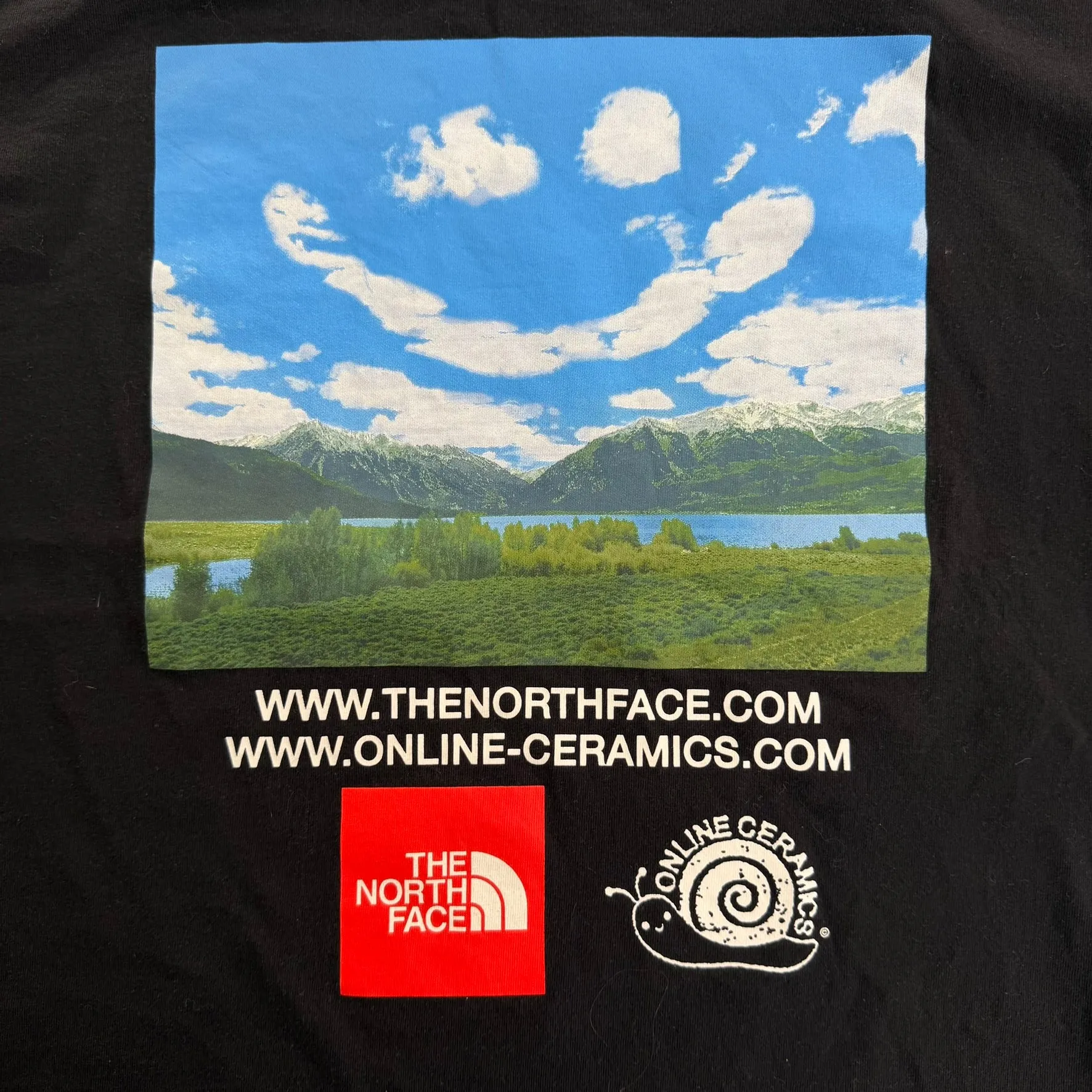 J- '23 North Face & Online Ceramics Sky Smile Graphic Tee - M sold by HG Vintage product image thumbnail 2