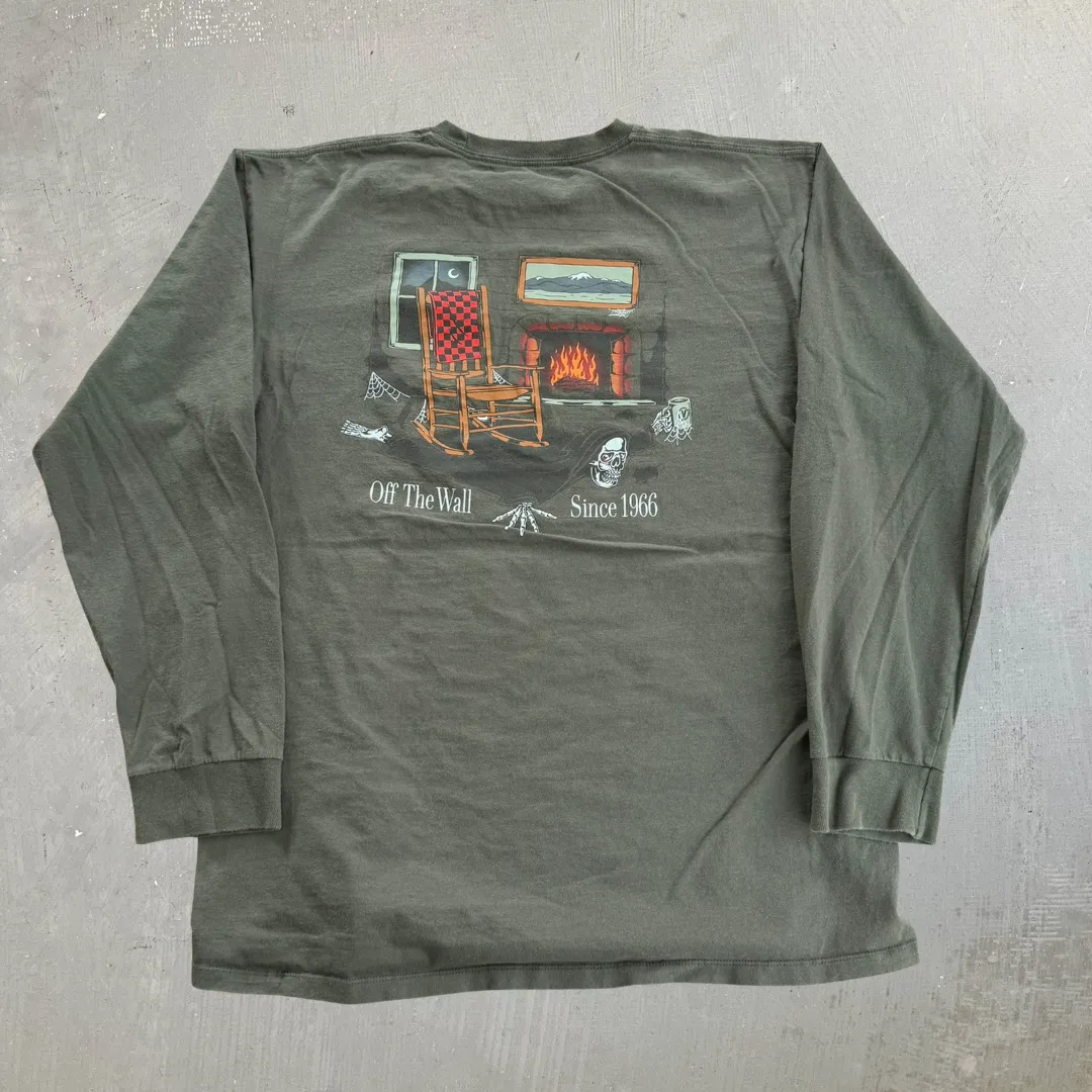 J- Vans Reaper Coffee Graphic Long Sleeve Tee - L sold by HG Vintage product image thumbnail 3