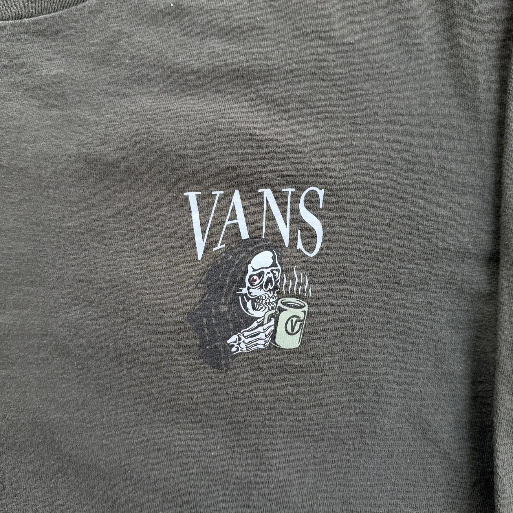 J- Vans Reaper Coffee Graphic Long Sleeve Tee - L sold by HG Vintage product image thumbnail 2