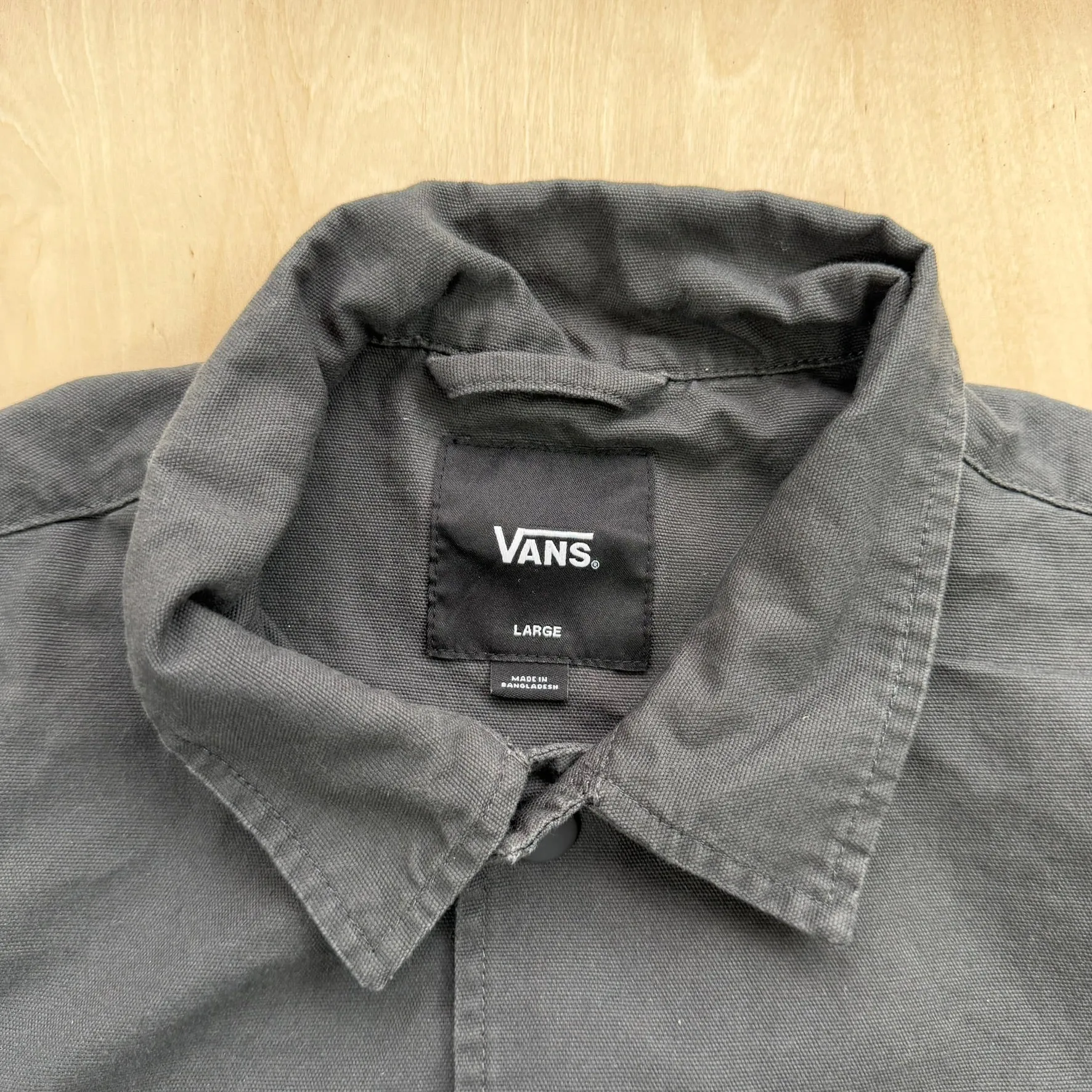 J- Vans Embroidered Skeleton & Text Lightweight Coach Jacket - L sold by HG Vintage product image thumbnail 3