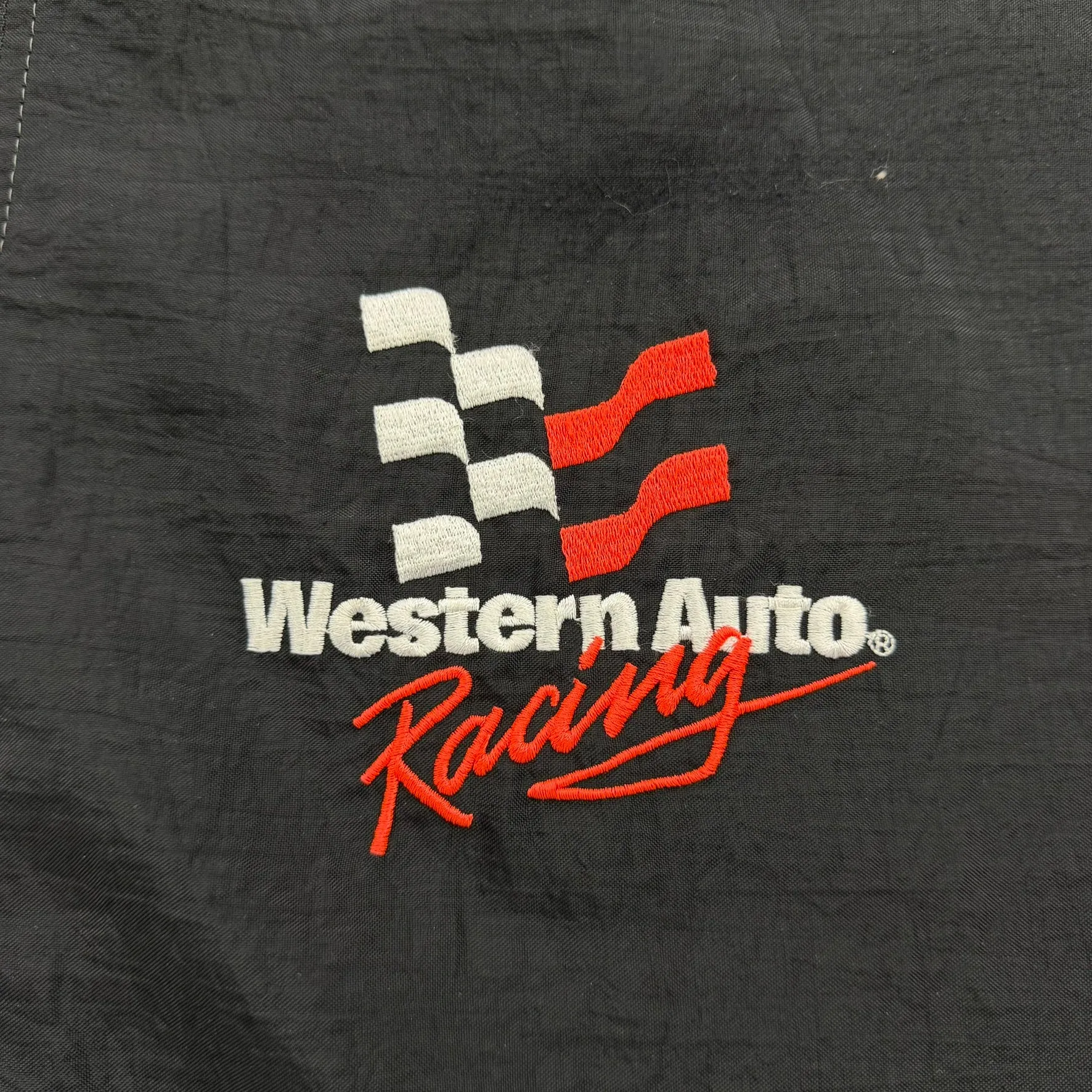 J- Vintage Western Auto Racing Made In USA Lightweight Windbreaker Jacket - L sold by HG Vintage product image thumbnail 2