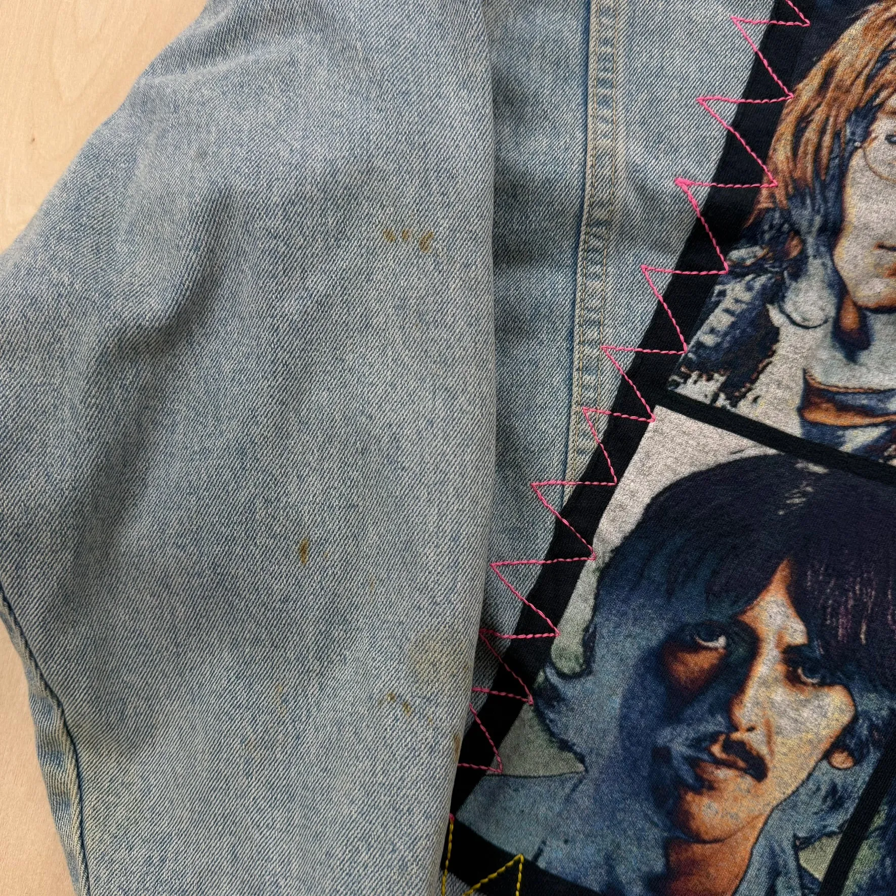 J- HOM The Beatles Portrait Reworked Denim Jacket - S sold by HG Vintage product image thumbnail 5