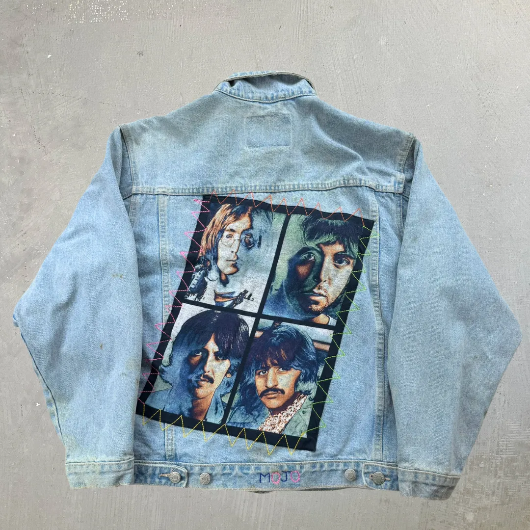 J- HOM The Beatles Portrait Reworked Denim Jacket - S sold by HG Vintage product image thumbnail 2