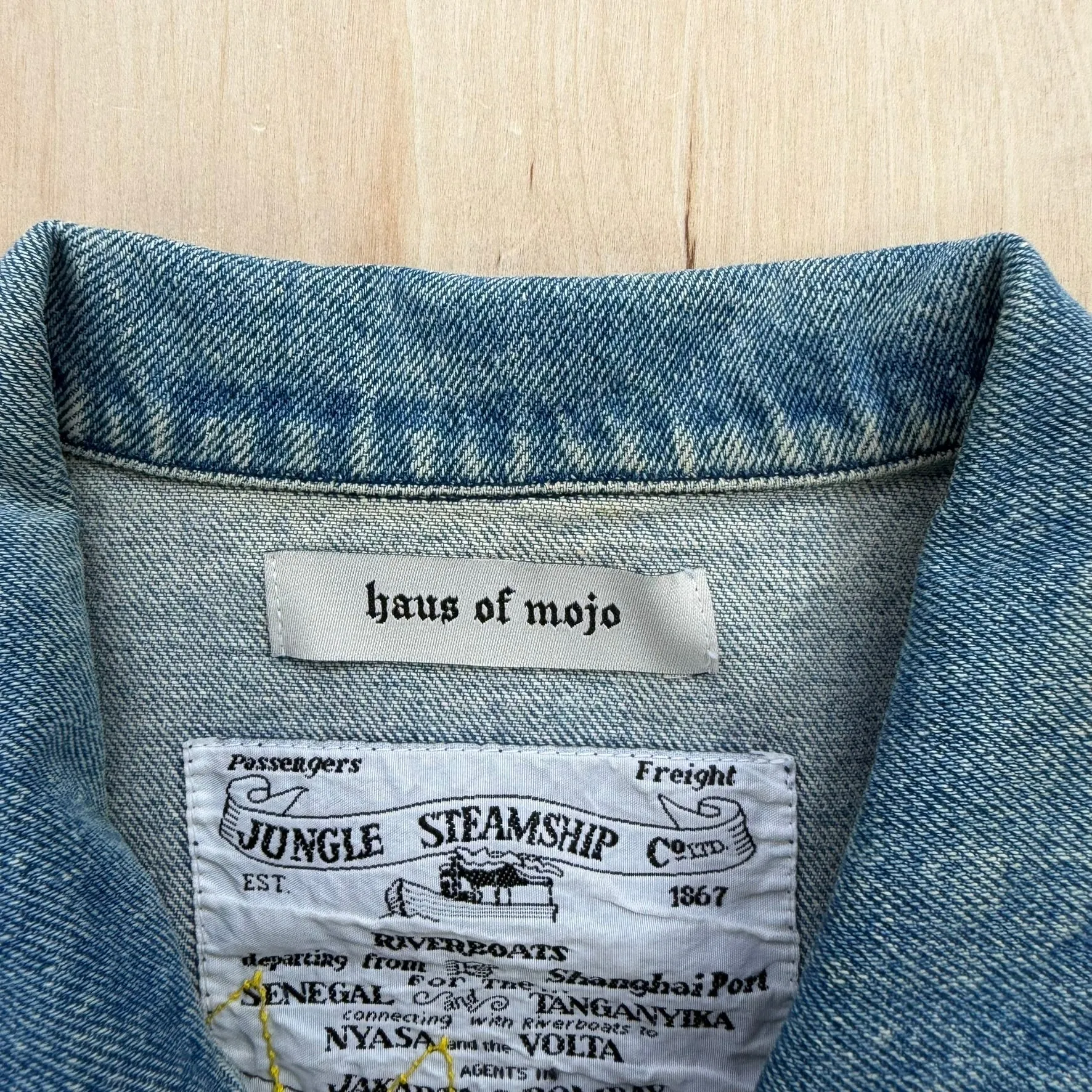 J- HOM AC/DC Hells Bell Reworked Denim Jacket - M sold by HG Vintage product image thumbnail 3