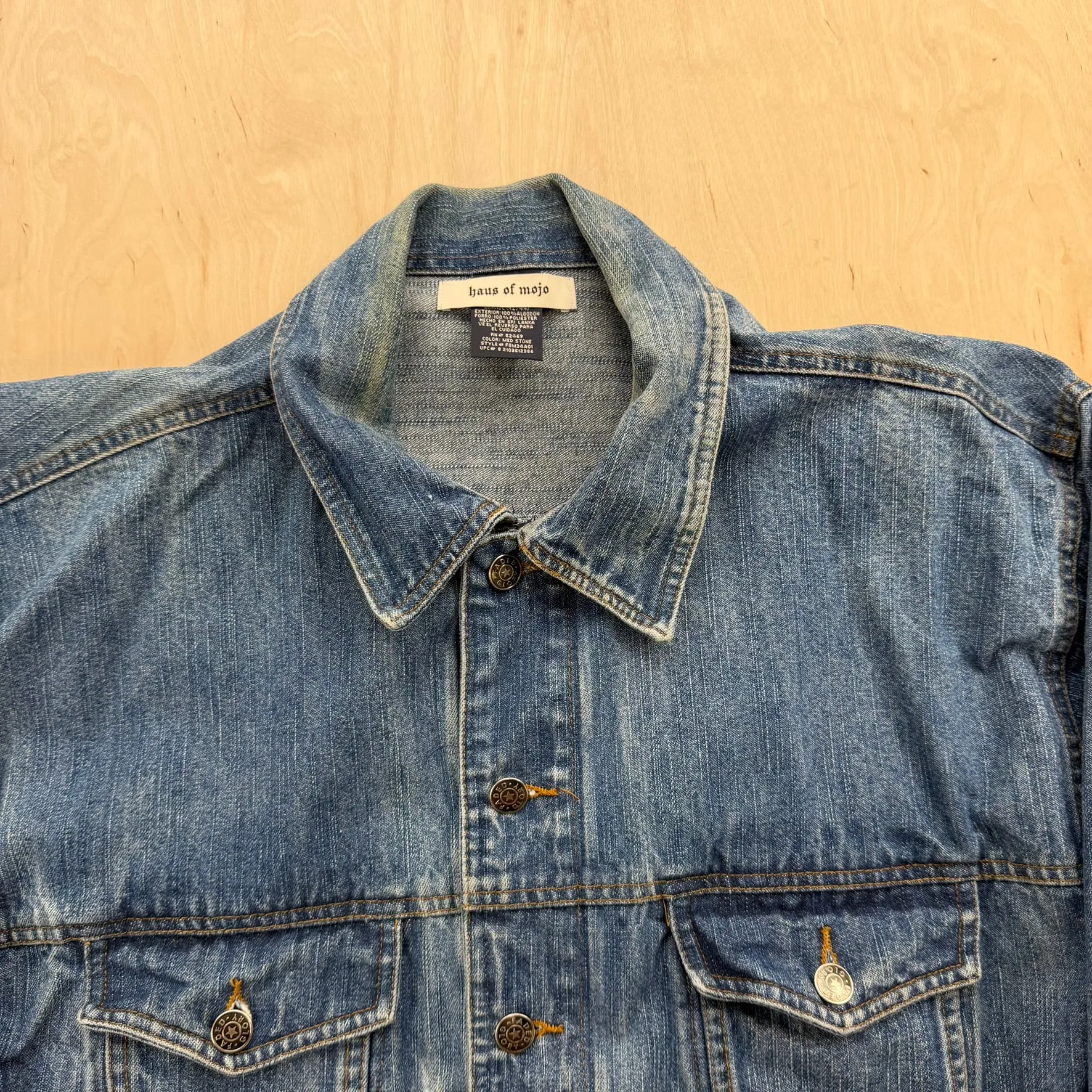 J- HOM Pink Floyd Dark Side Of The Moon Reworked Denim Jacket - L sold by HG Vintage product image thumbnail 2