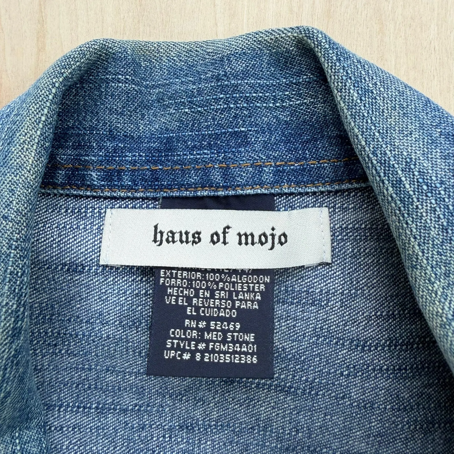J- HOM Pink Floyd Dark Side Of The Moon Reworked Denim Jacket - L sold by HG Vintage product image thumbnail 3