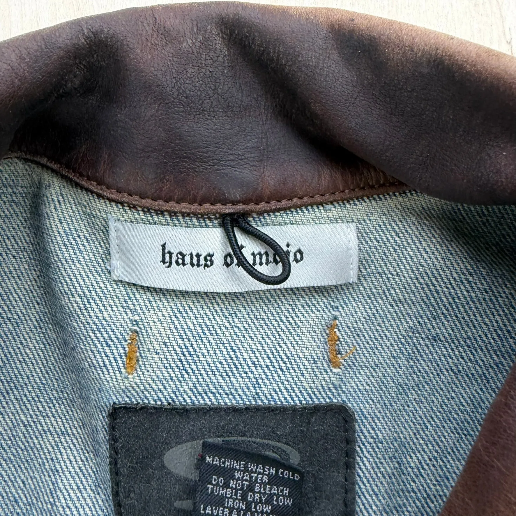 J- HOM Bob Marley Lion Graphic Reworked Denim Jacket - 2XL sold by HG Vintage product image thumbnail 3