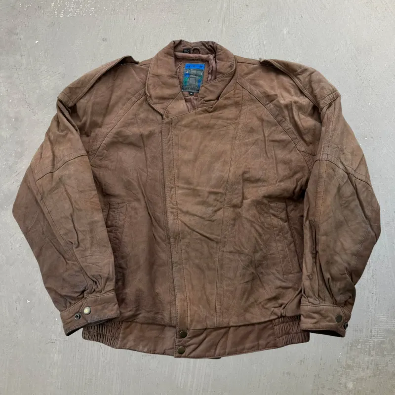 J- Vintage YES Linea Uomo Suede Bomber Jacket - M made by HG Vintage